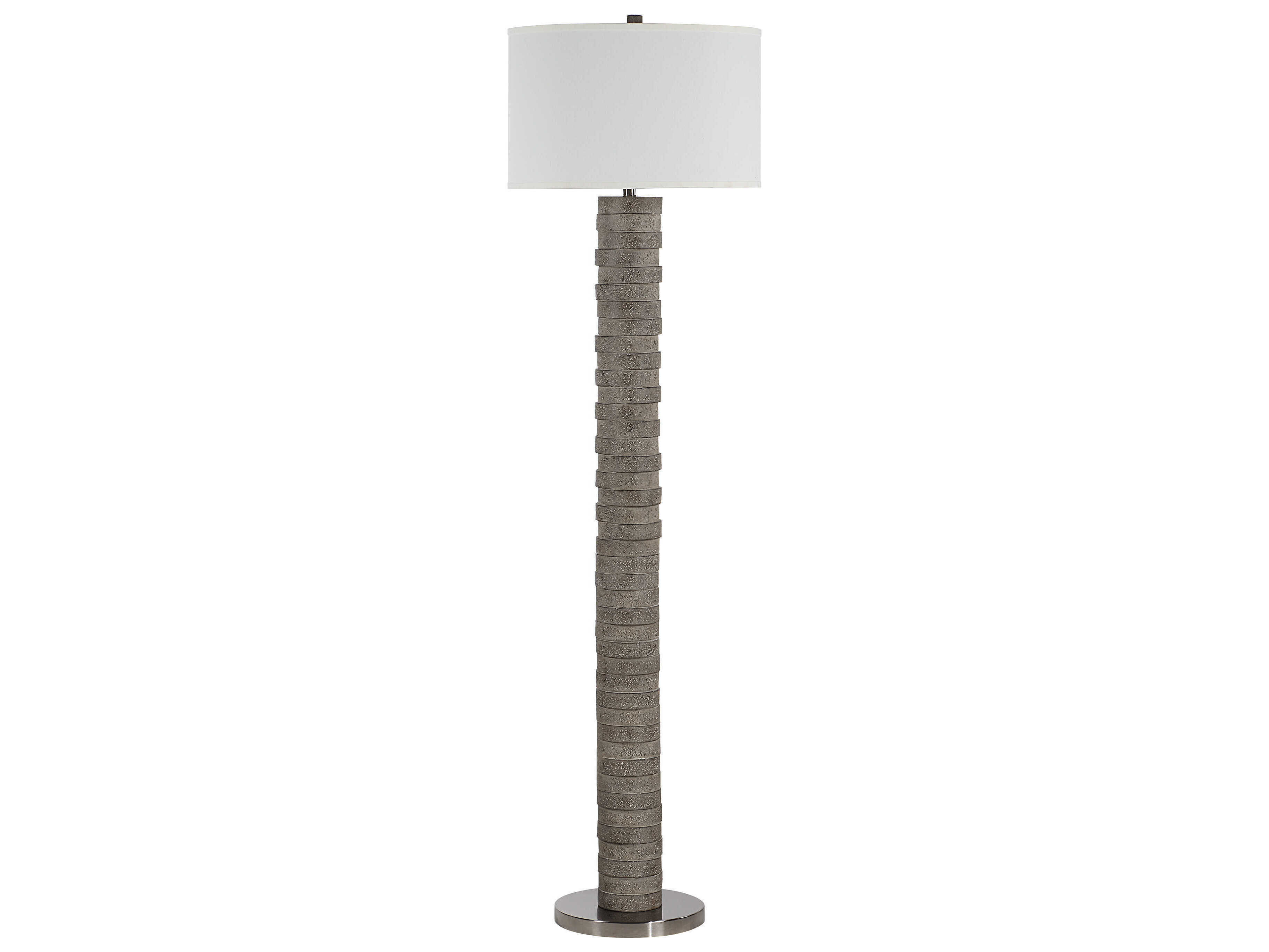 Renwil Moringa Warm Charcoal Grey Floor Lamp