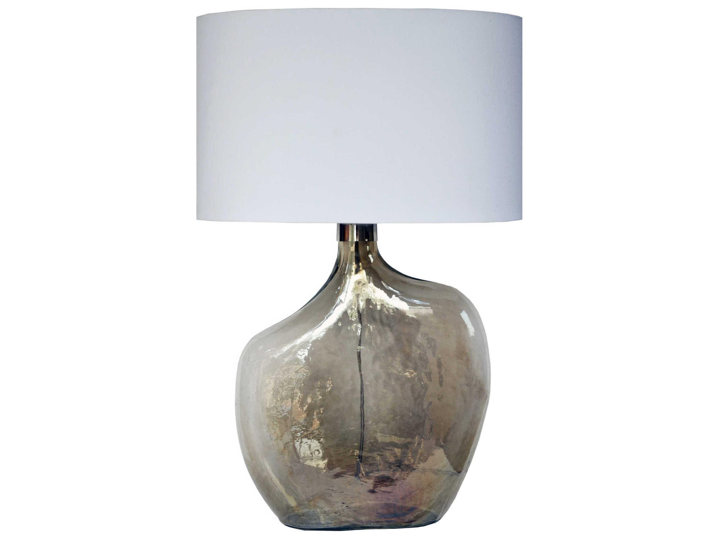 Renwil Benedek Smoke Luster Nickel Buffet Lamp