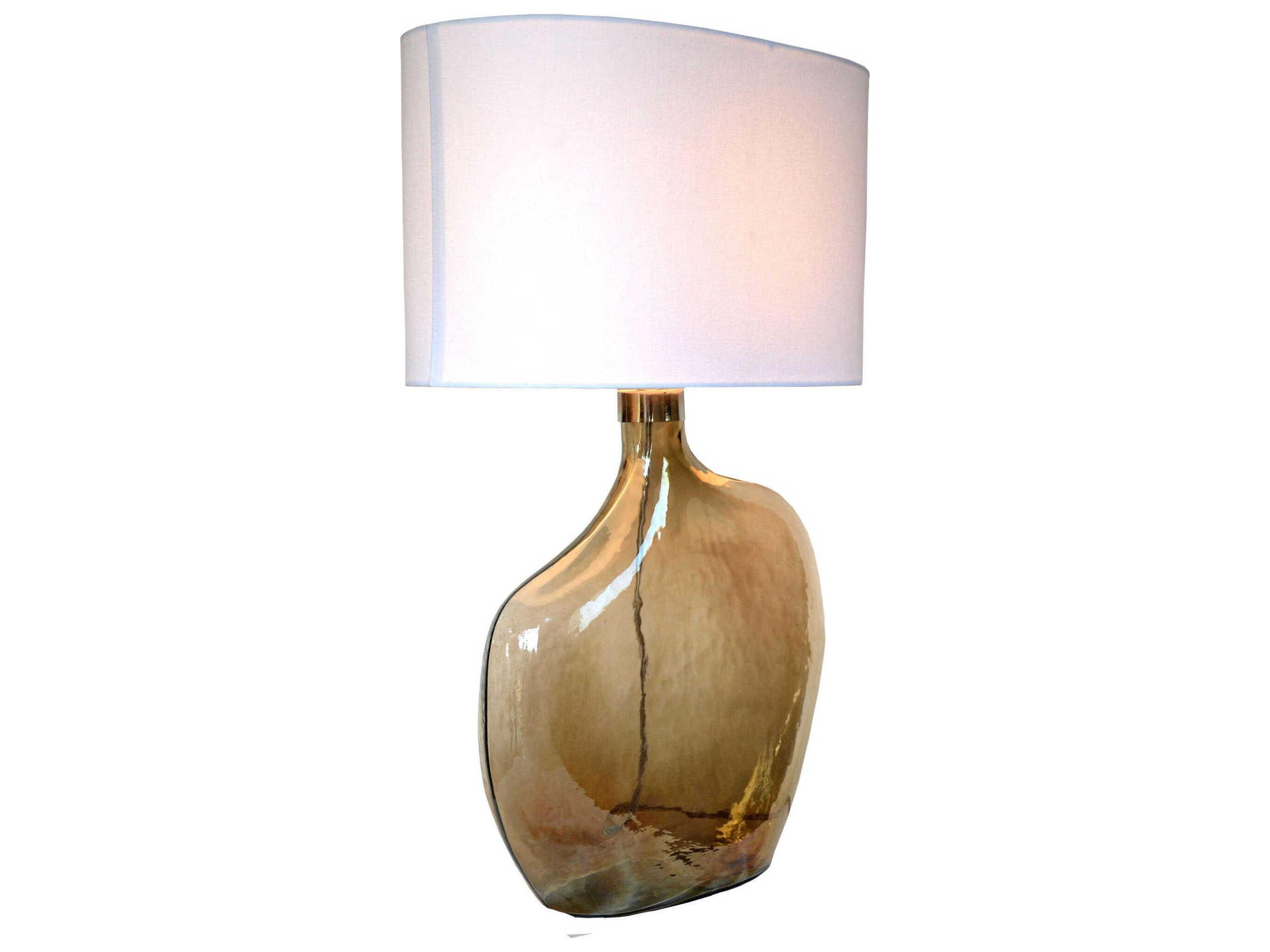 Renwil Benedek Smoke Luster Nickel Buffet Lamp