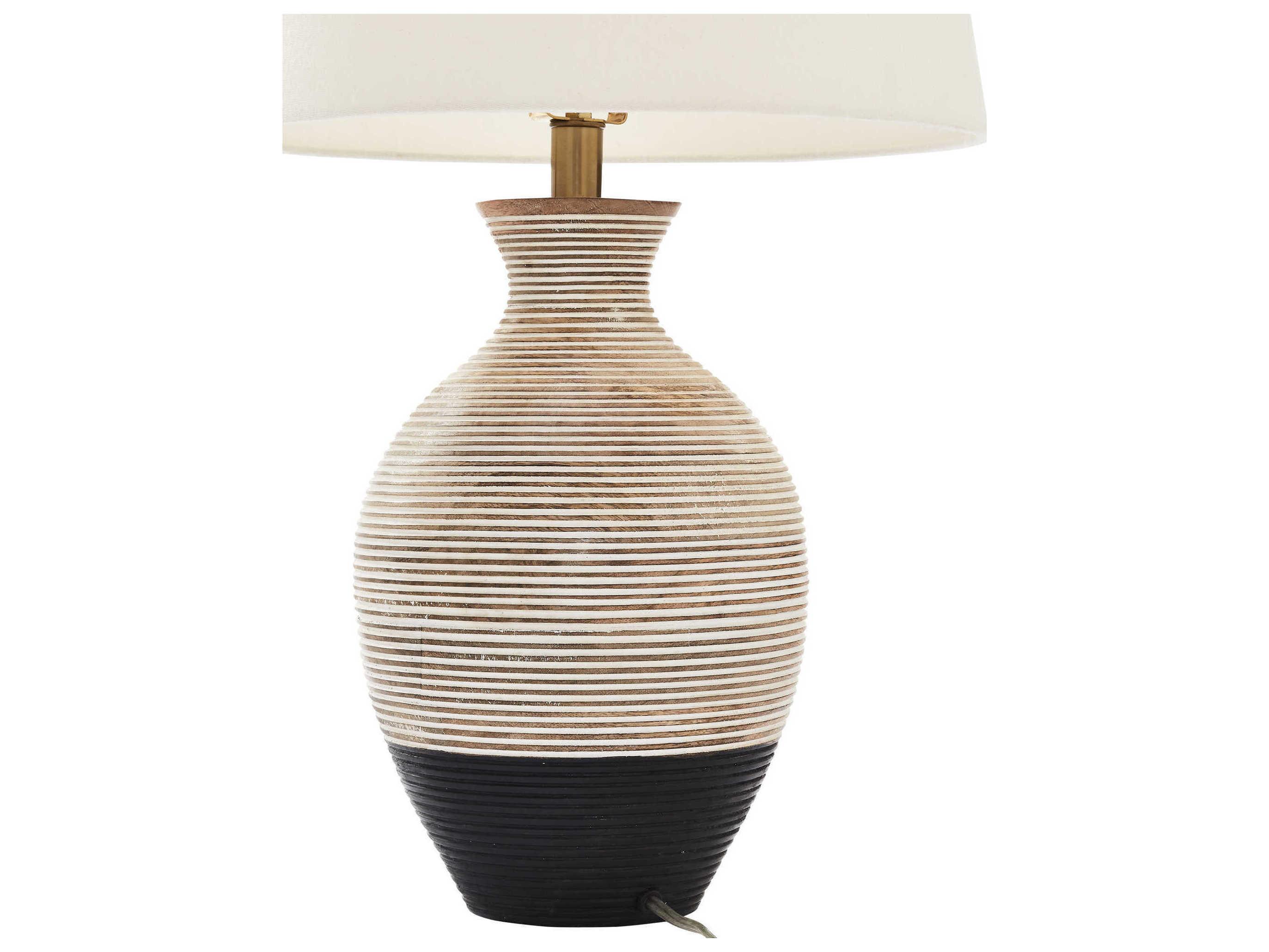 Renwil Ignacio Black White Buffet Lamp