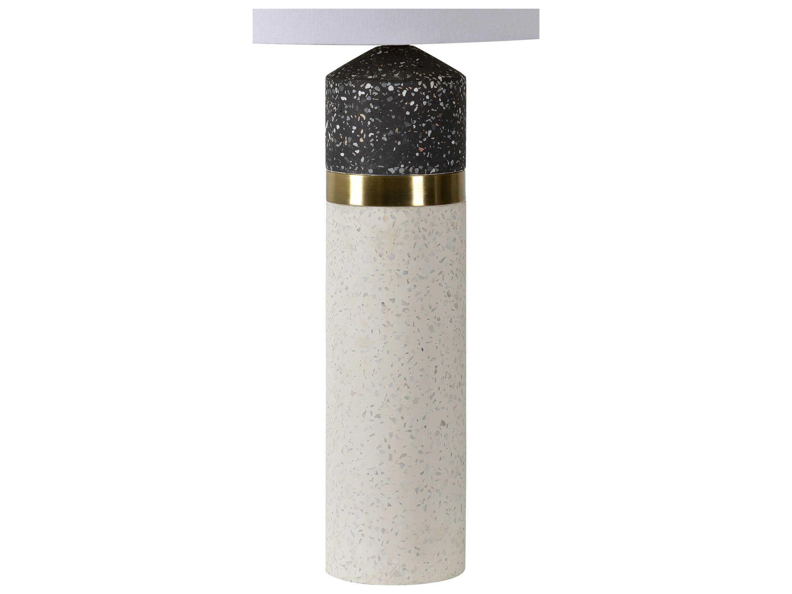 Renwil Kaitlyn White Black Speckles Buffet Lamp