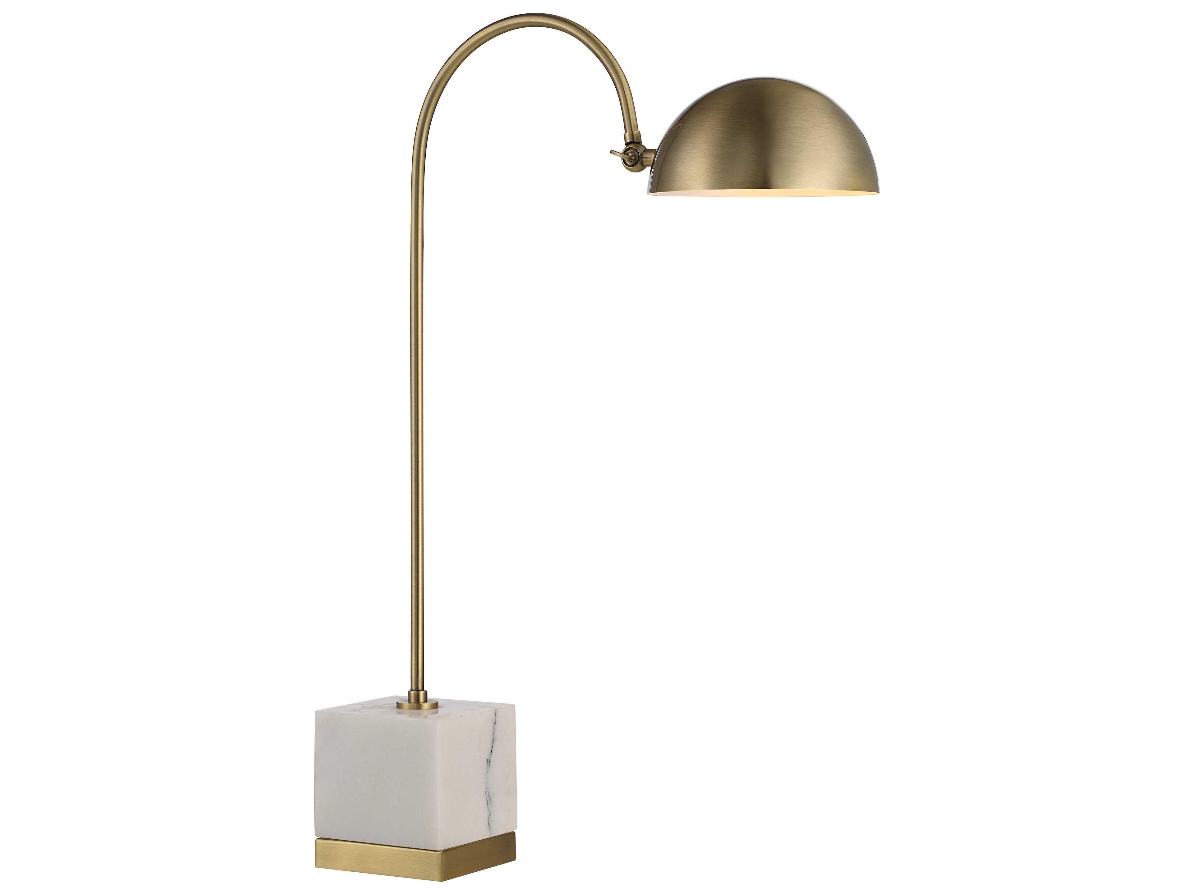 Renwil Volos Antique Brushed Brass Desk Lamp