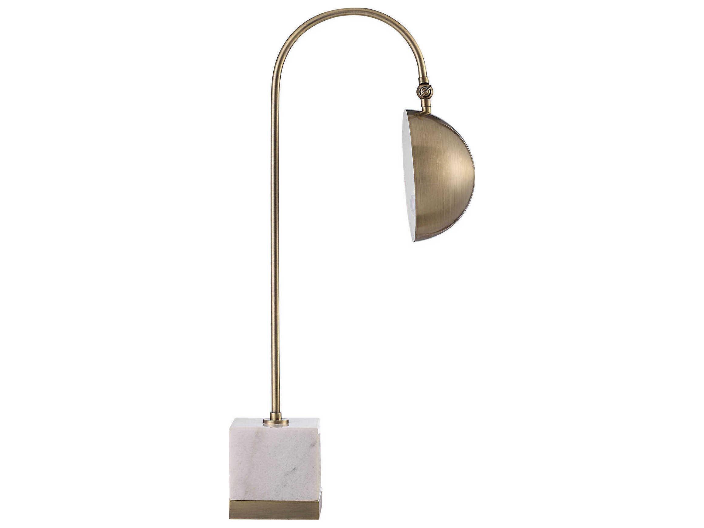 Renwil Volos Antique Brushed Brass Desk Lamp
