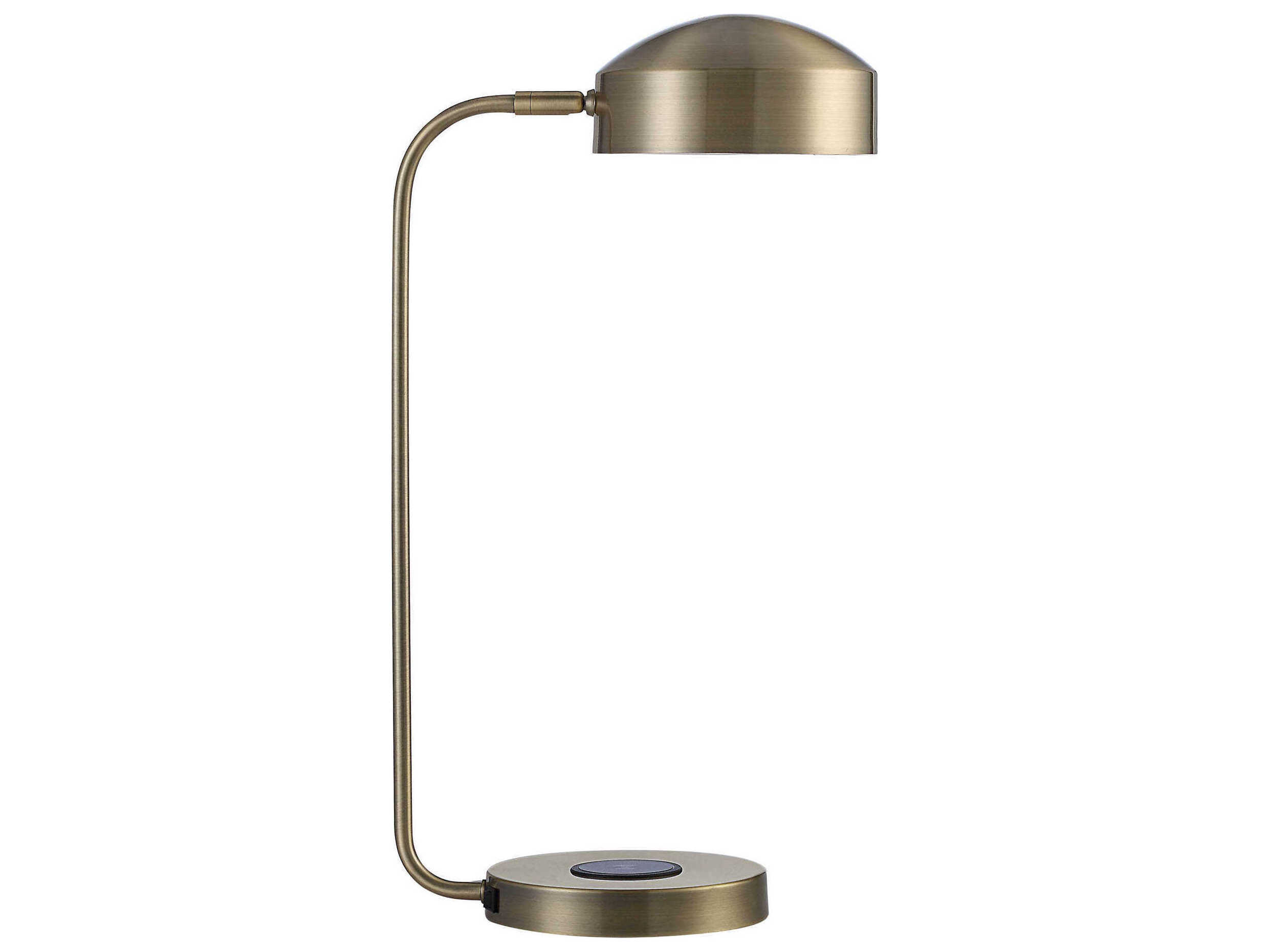 Renwil Riesco Antique Brass Iron Desk Lamp