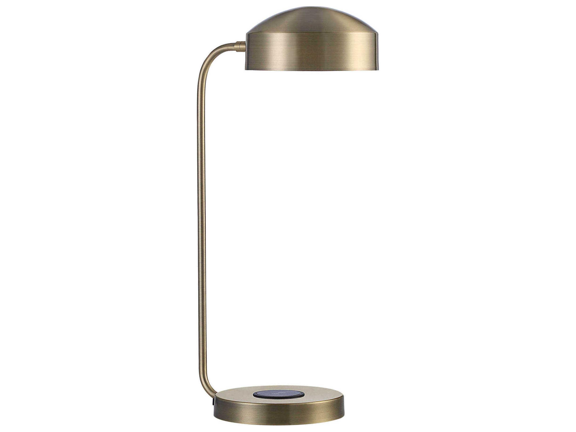 Renwil Riesco Antique Brass Iron Desk Lamp