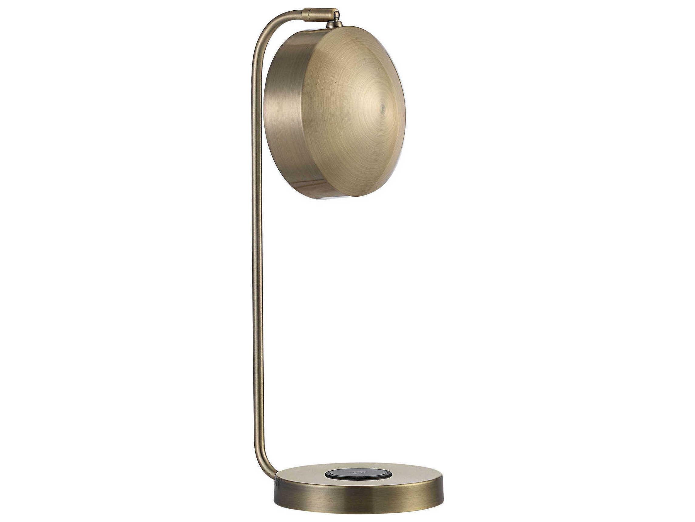 Renwil Riesco Antique Brass Iron Desk Lamp