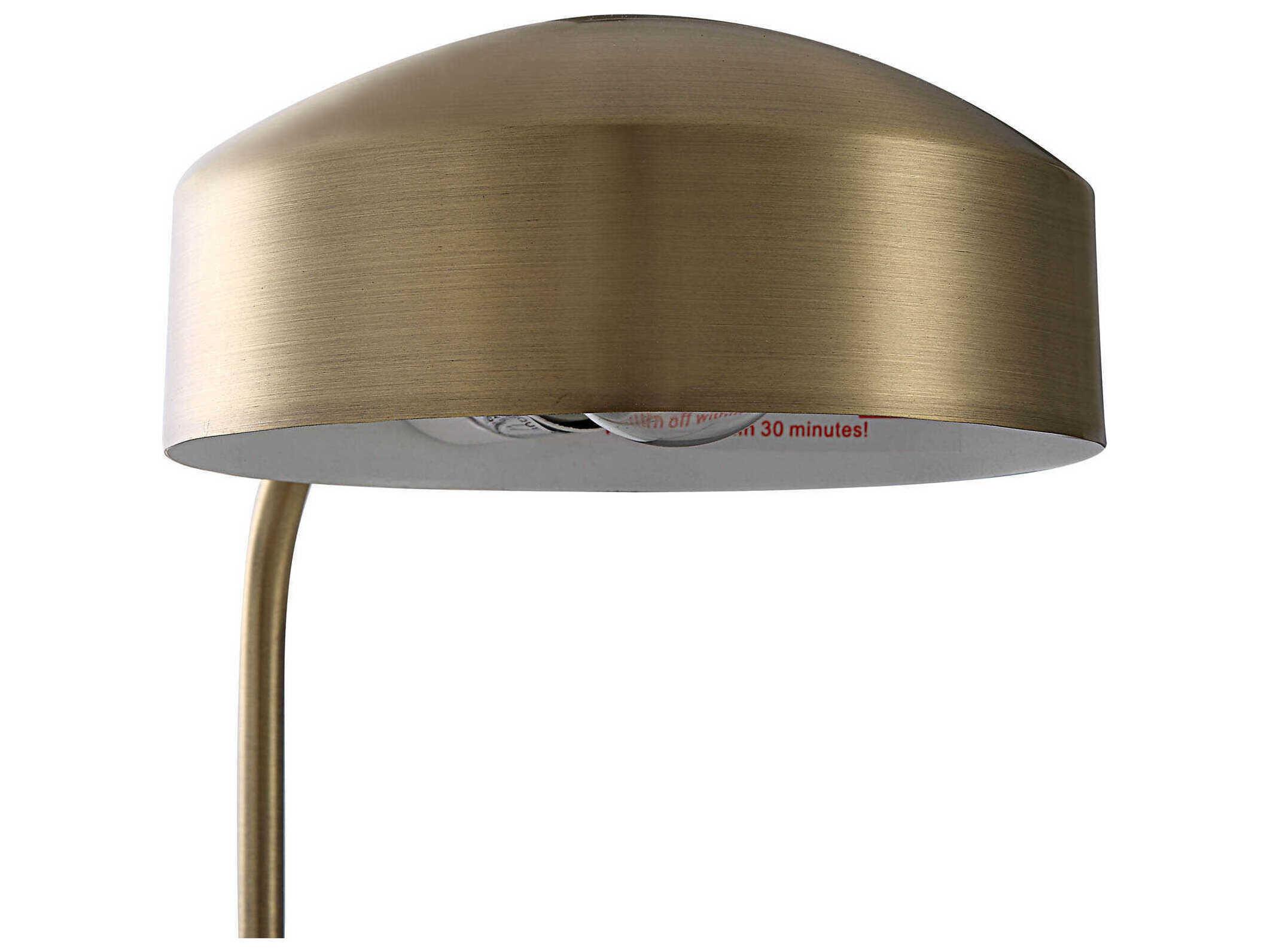 Renwil Riesco Antique Brass Iron Desk Lamp