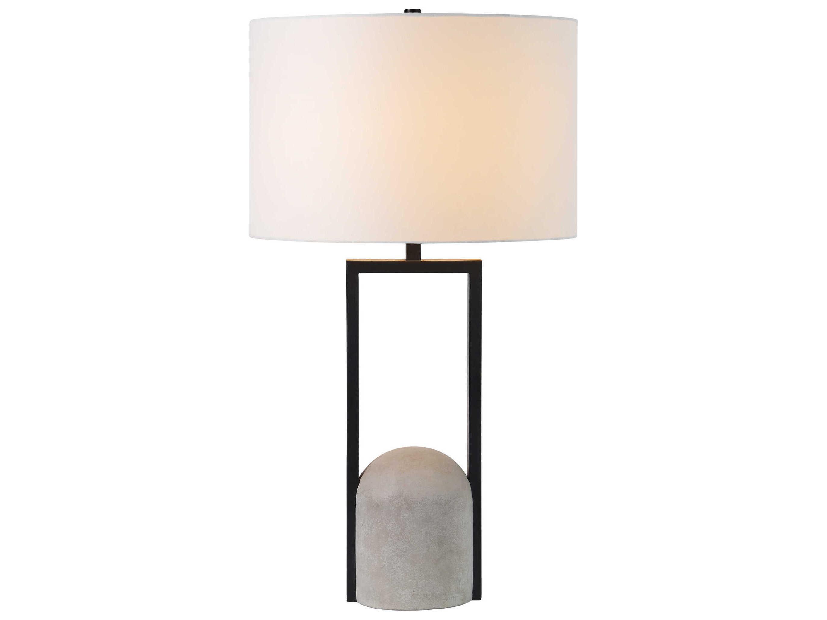 Renwil Florah Matte Black Buffet Lamp