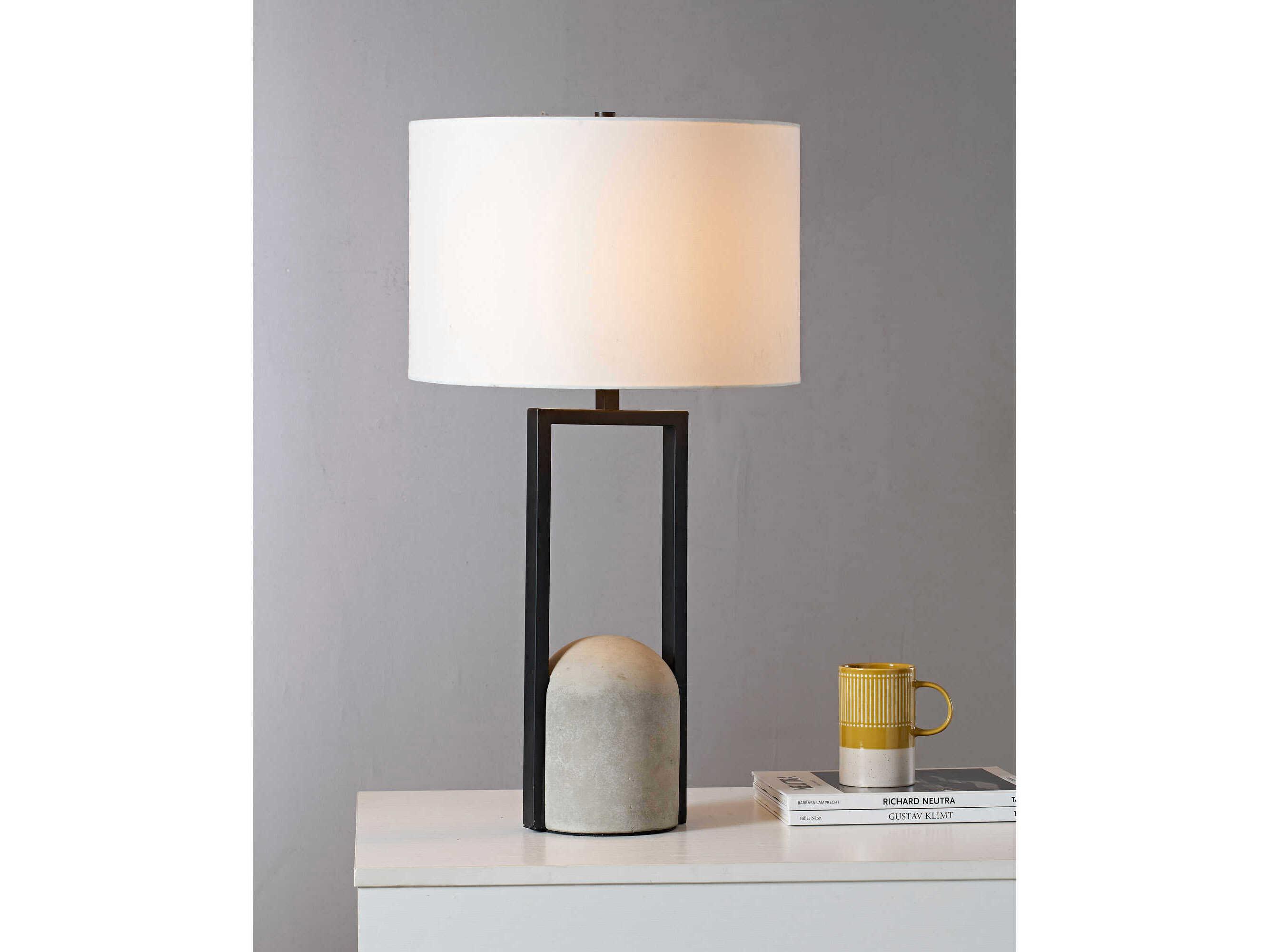 Renwil Florah Matte Black Buffet Lamp