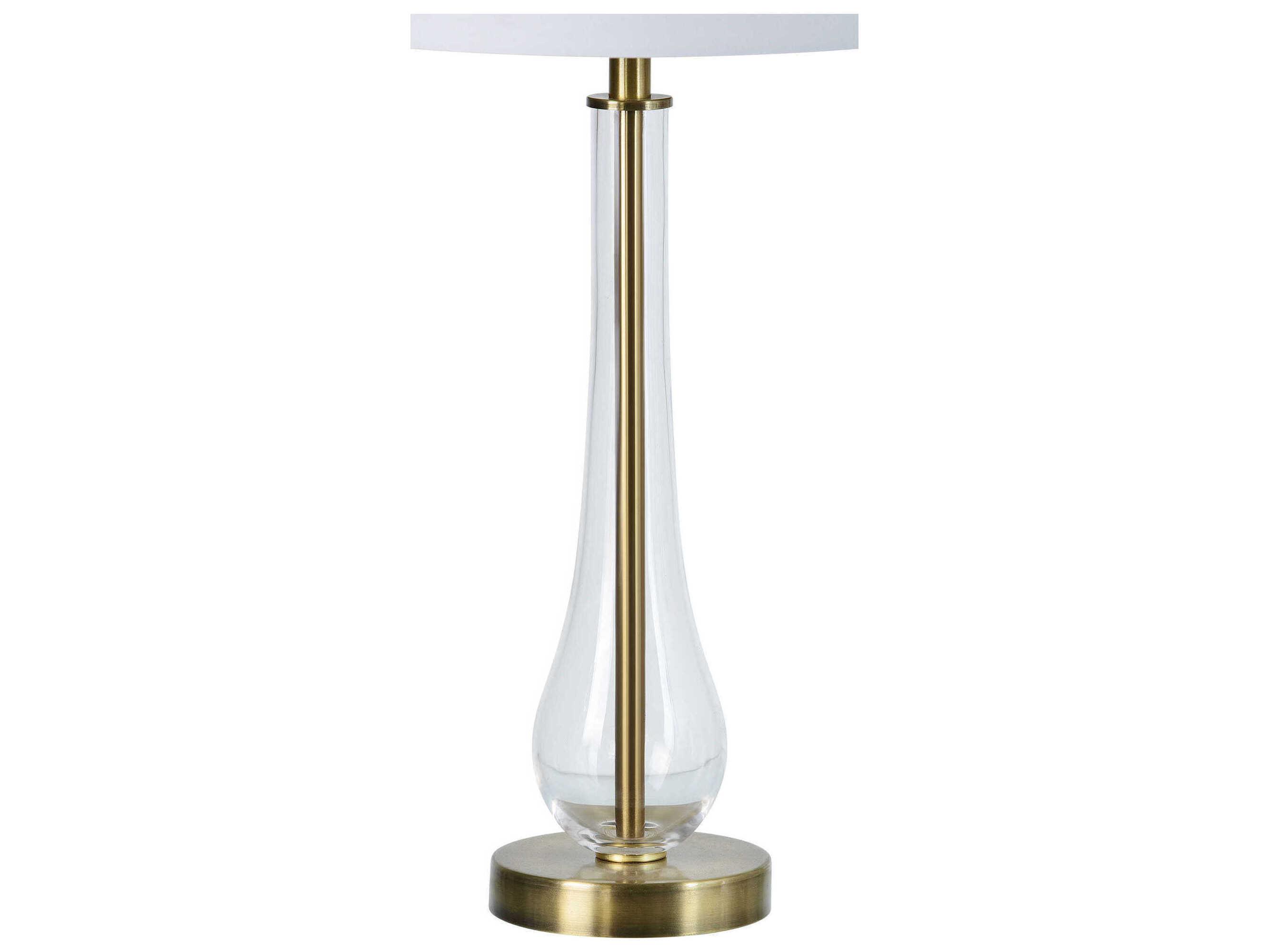 Renwil Nabi Clear Brass Buffet Lamp Set of 2
