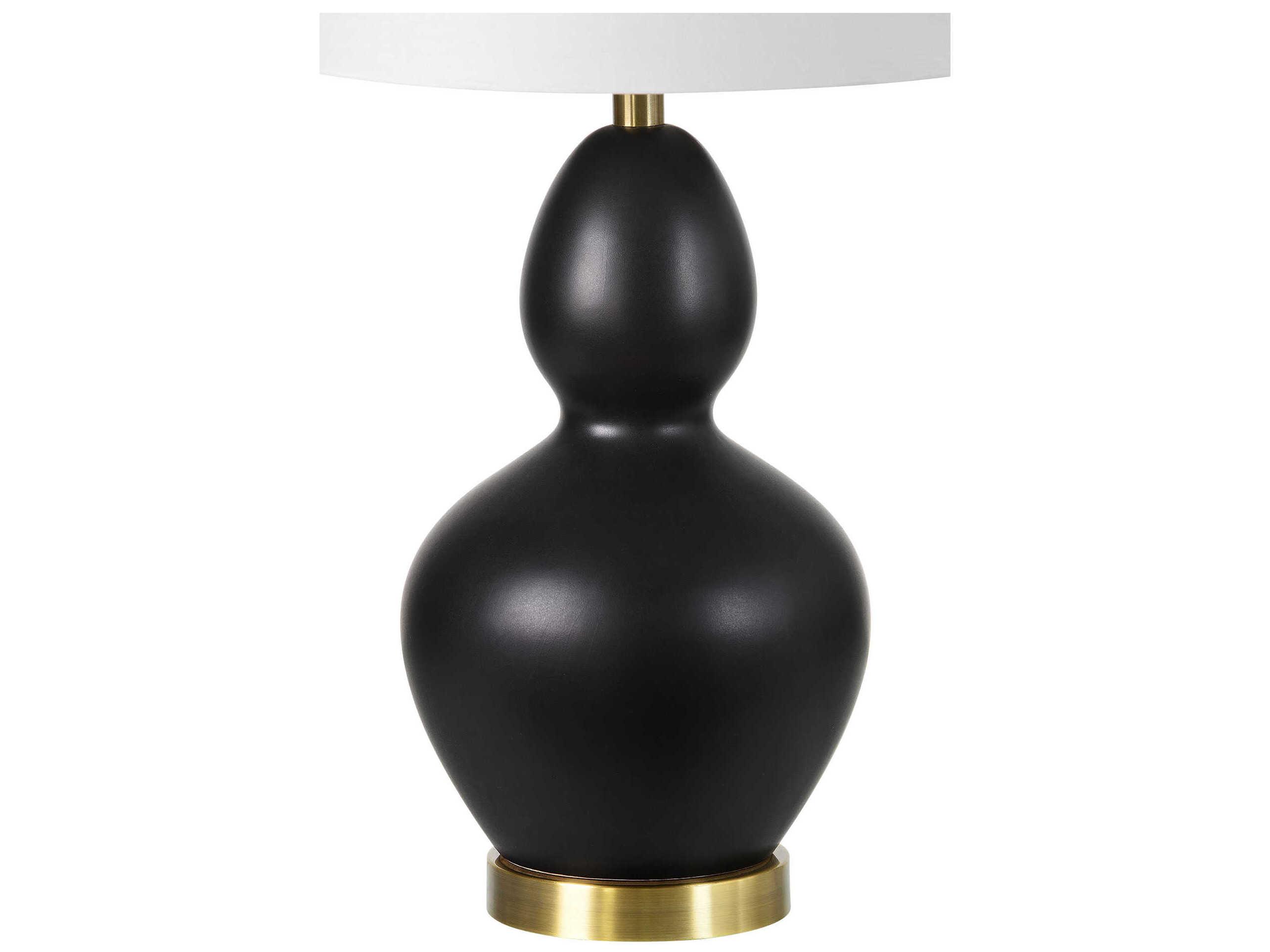 Renwil Kamilia Matte Black Buffet Lamp Set of 2