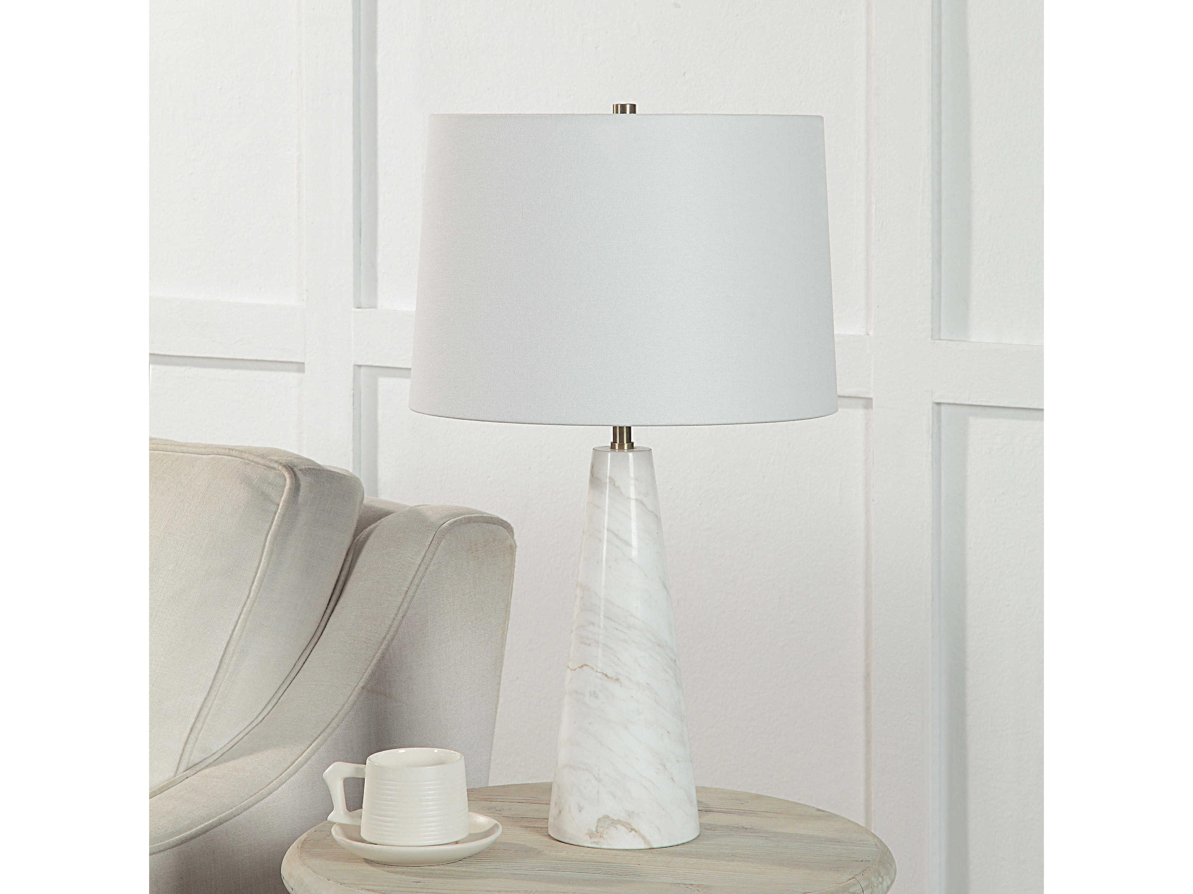 Renwil Vevey Honed White Buffet Lamp