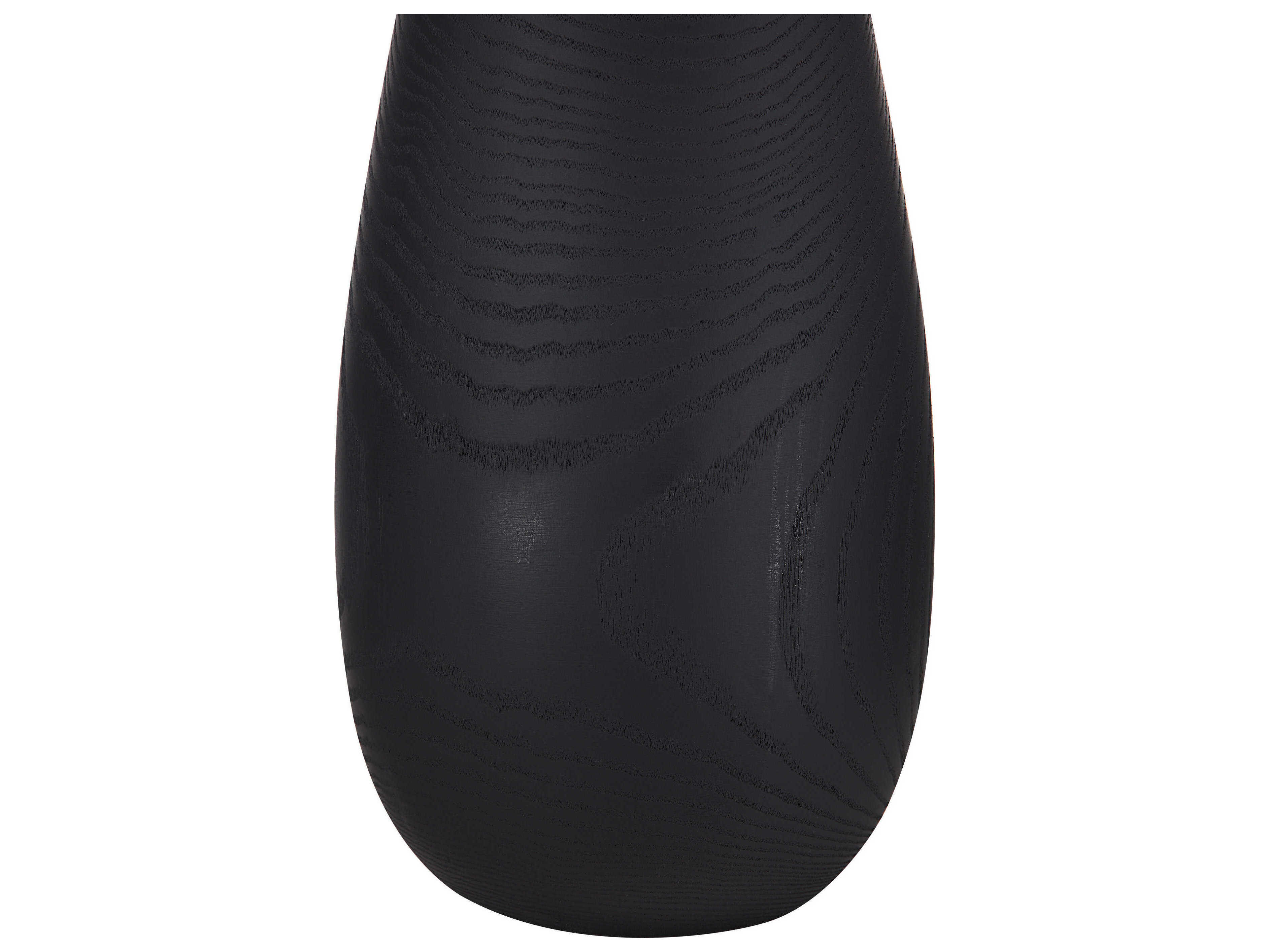 Renwil Tala Matte Black Ivory Linen Buffet Lamp