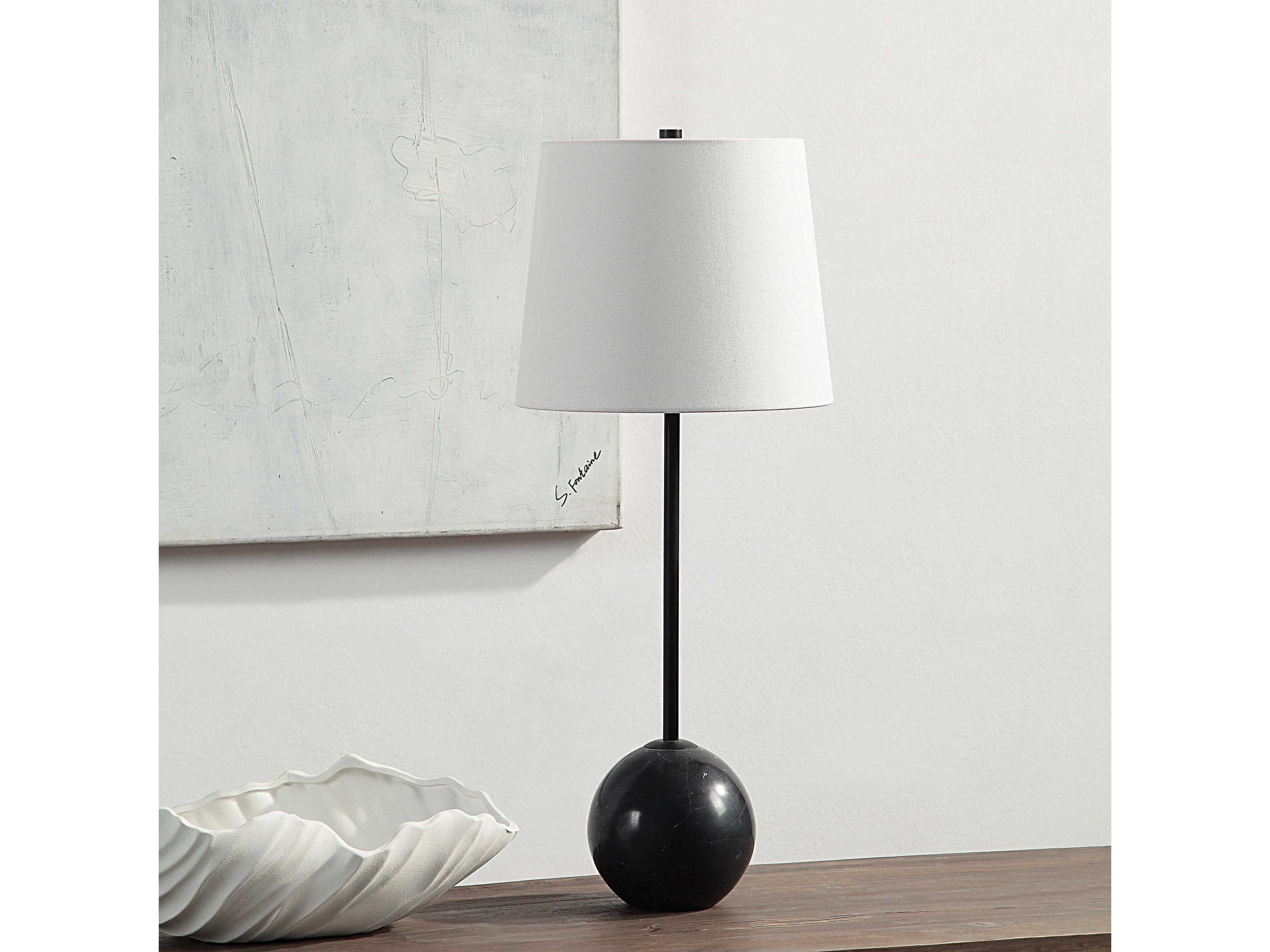 Renwil Bangor Honed Black Buffet Lamp Set of 2