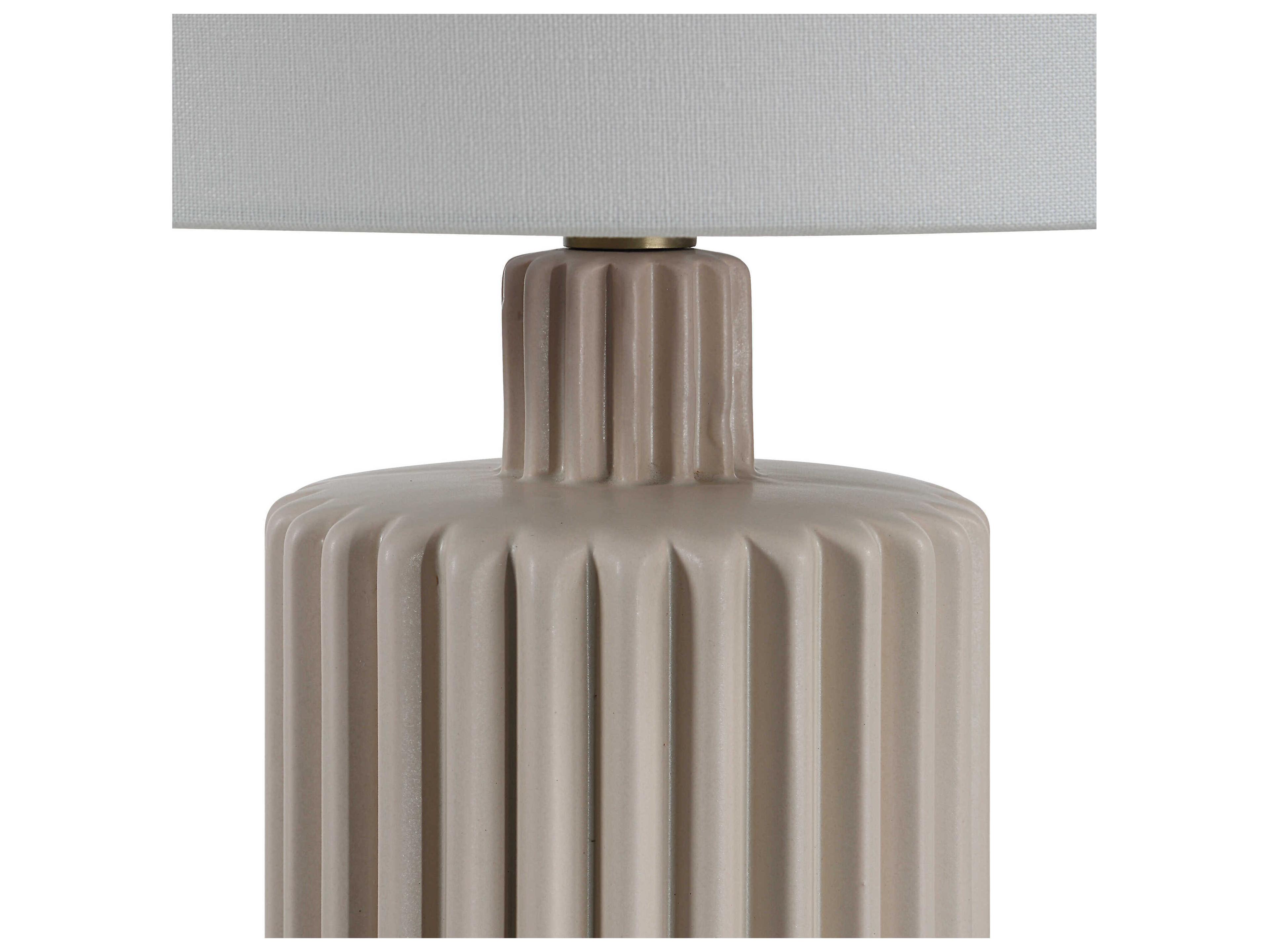Renwil Lina Beige Off White Table Lamp