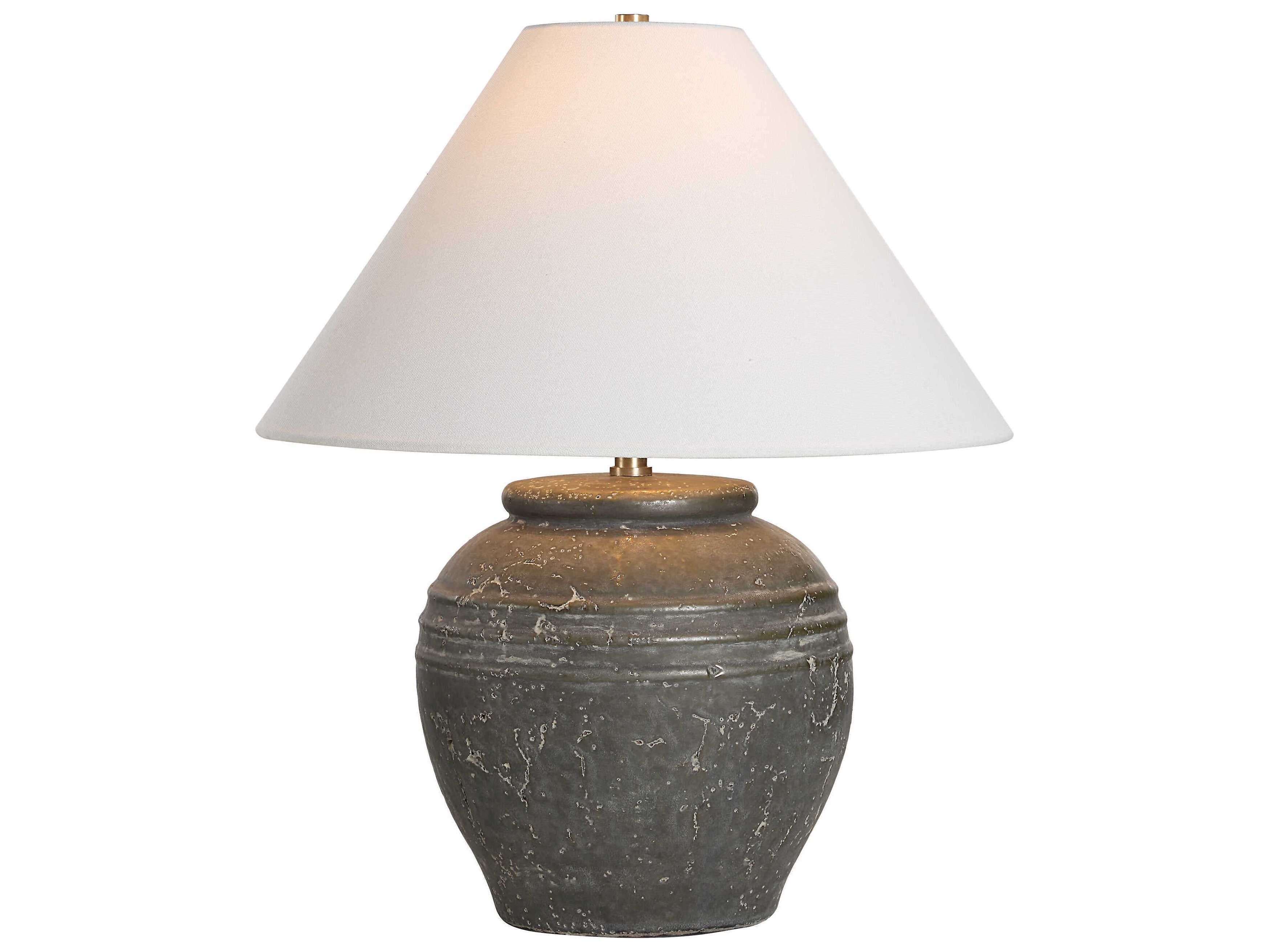 Renwil Lino Olive Wash Green Table Lamp