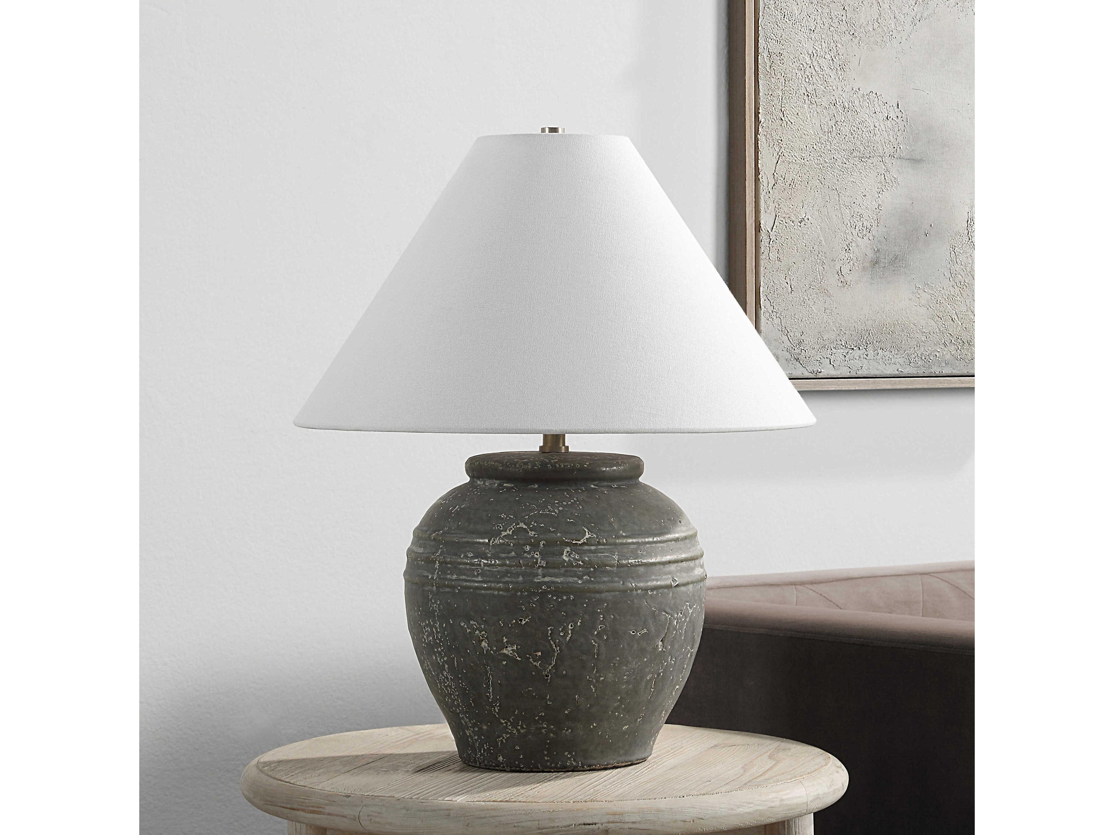 Renwil Lino Olive Wash Green Table Lamp
