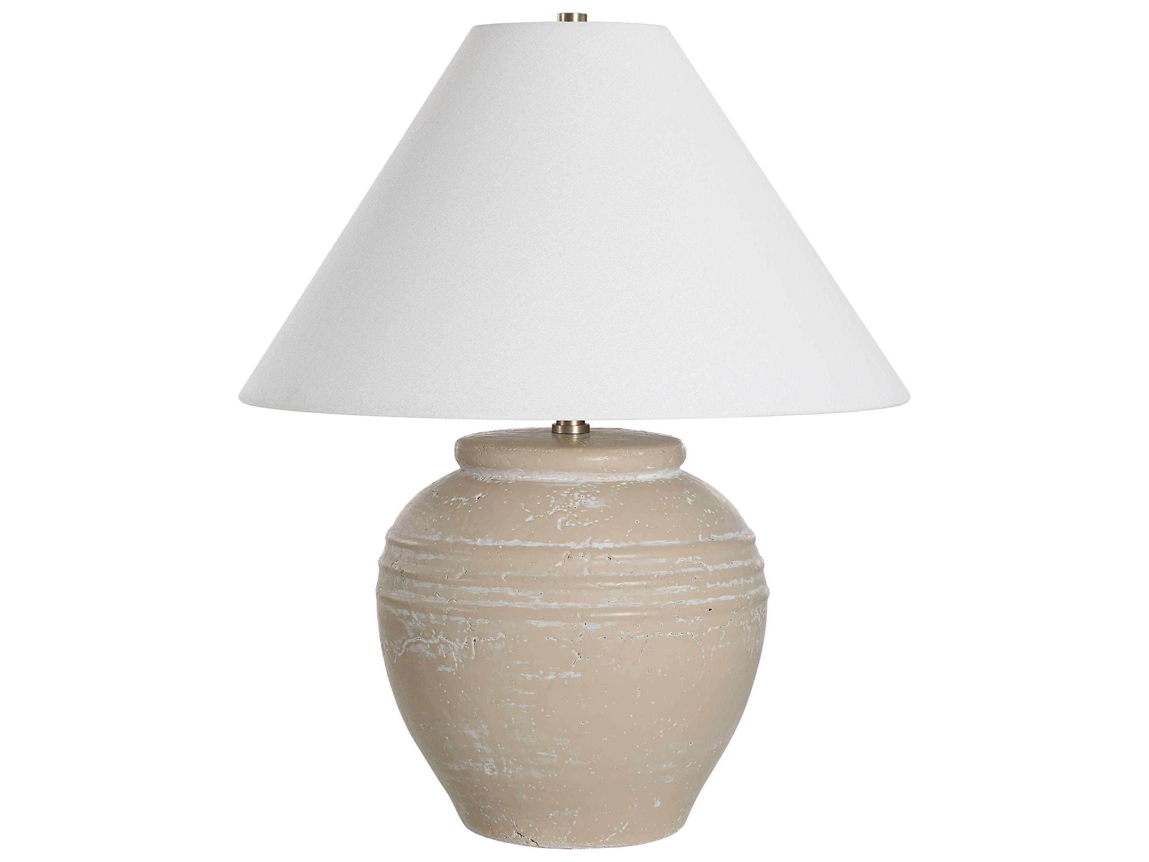 Renwil Fela Cream Wash Off White Table Lamp