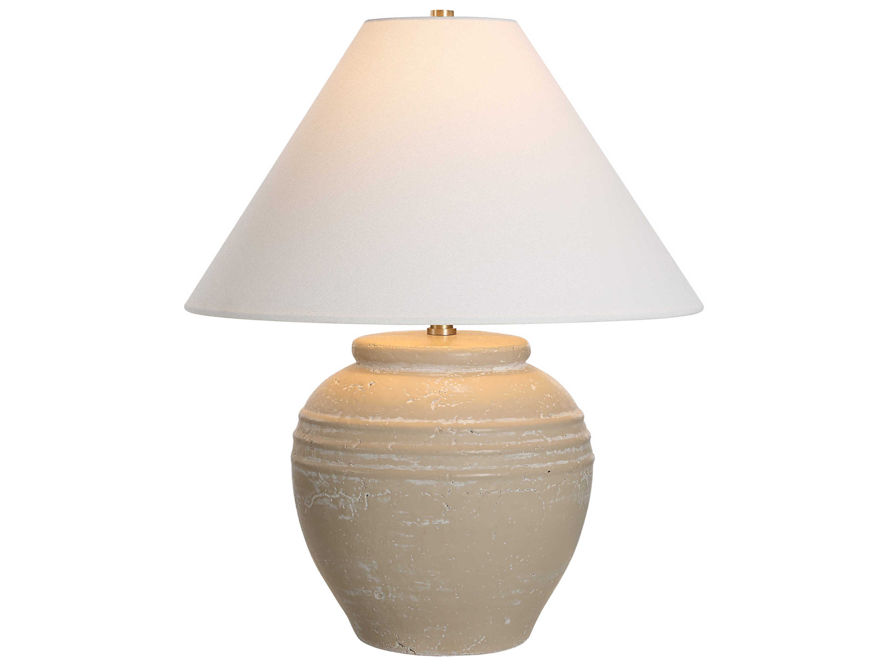 Renwil Fela Cream Wash Off White Table Lamp