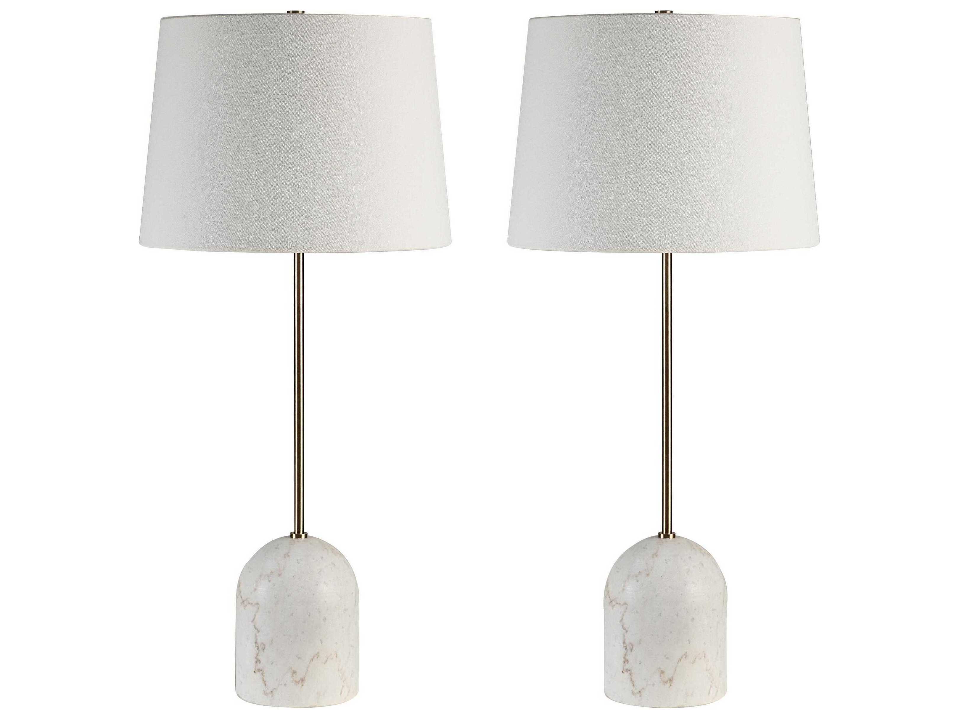 Renwil Dili Natural White Buffet Lamp Set of 2