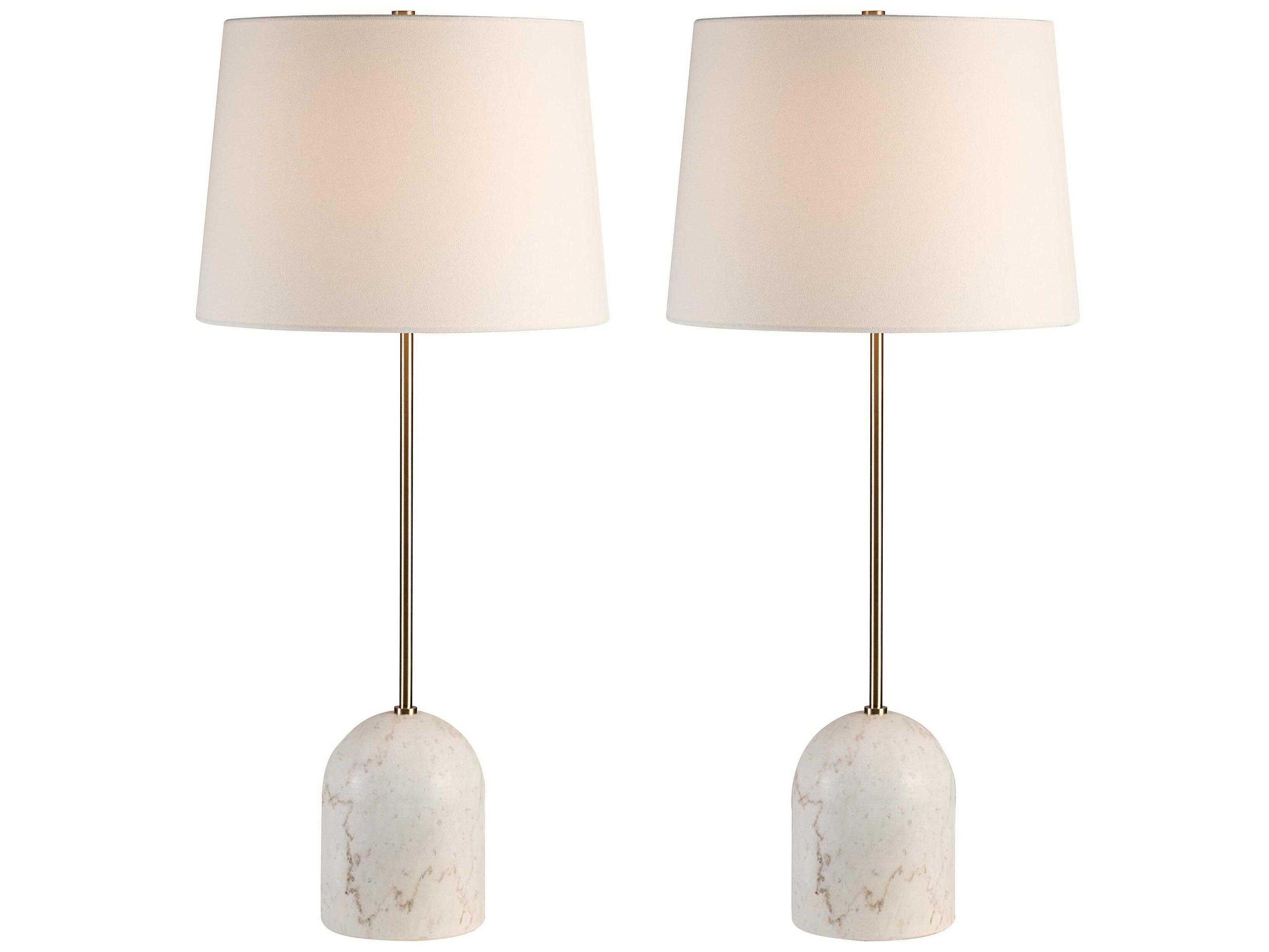 Renwil Dili Natural White Buffet Lamp Set of 2