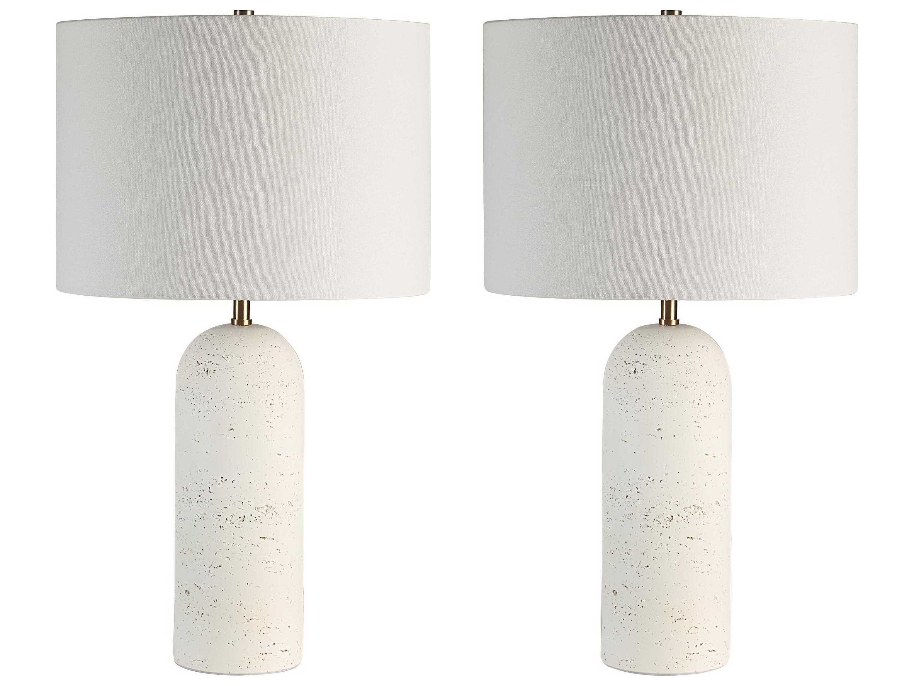 Renwil Dorato Off White Buffet Lamp Set of 2