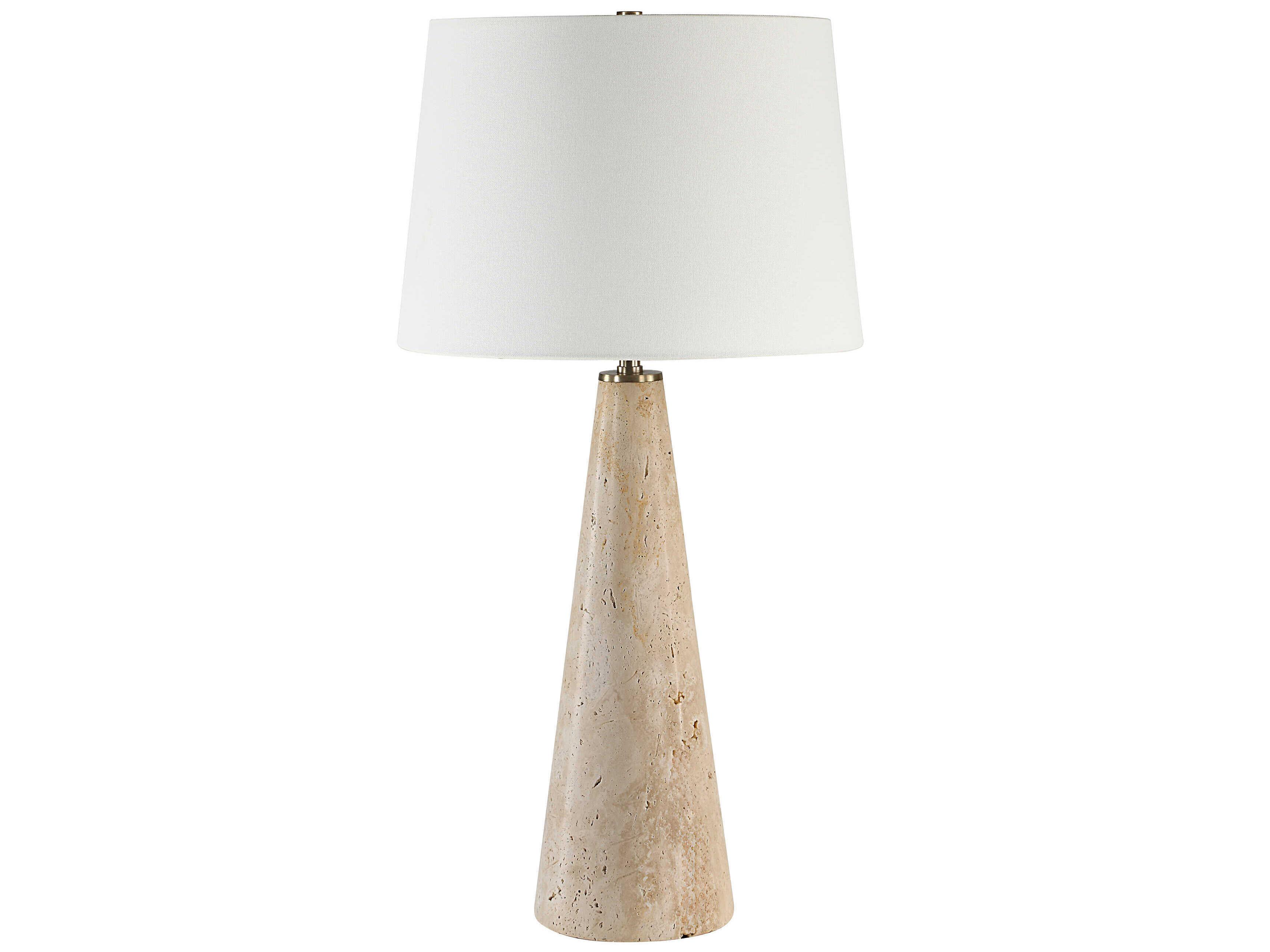 Renwil Almeria Natural Beige Off White Buffet Lamp