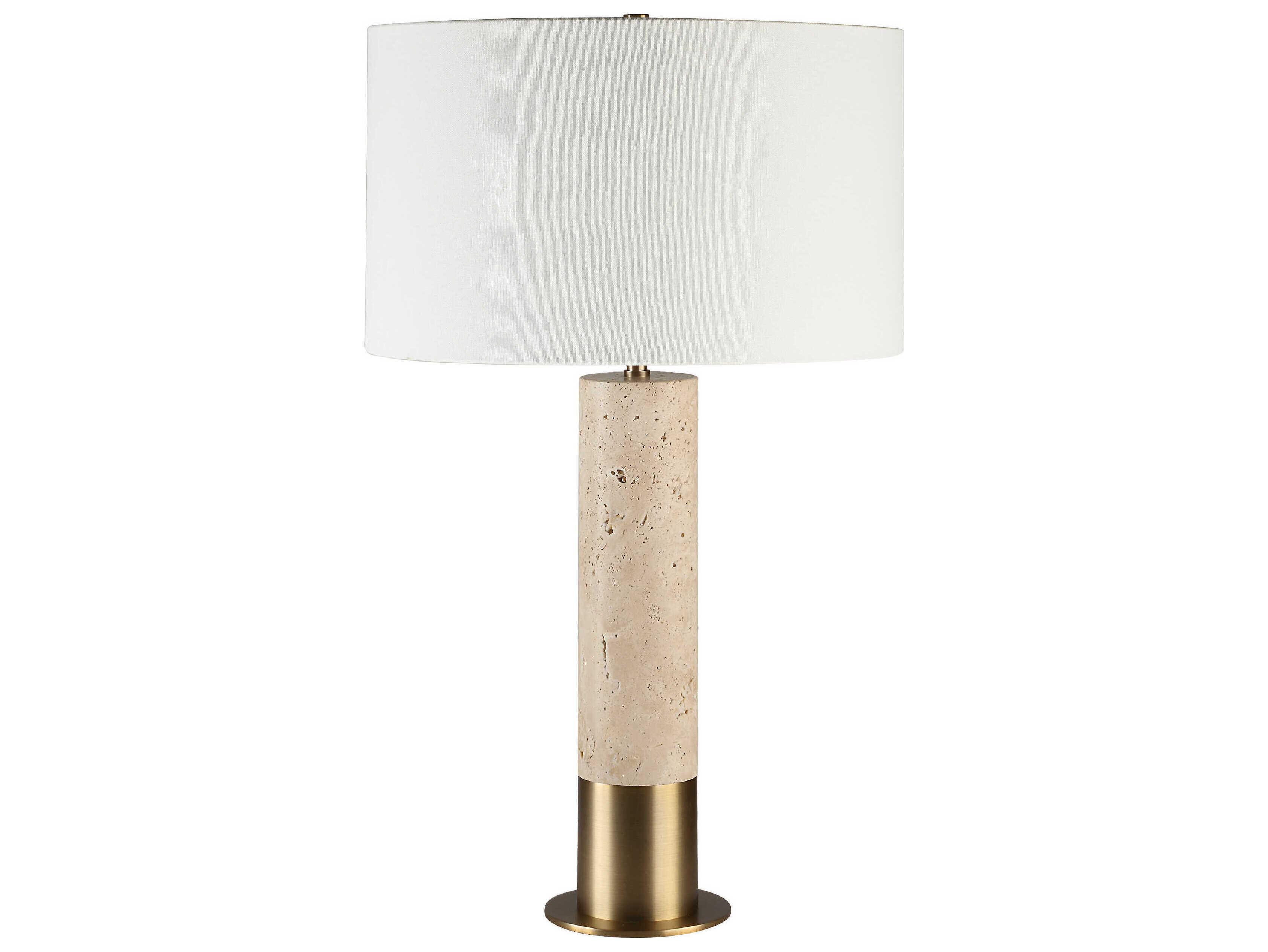 Renwil Amadora Natural Beige Off White Buffet Lamp