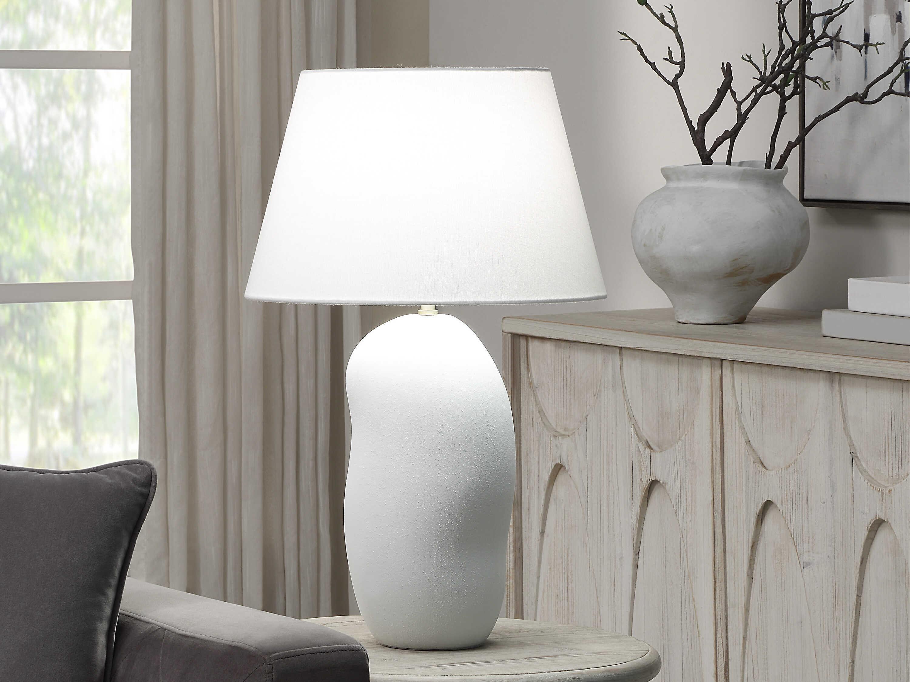 Renwil Katya Matte White Buffet Lamp