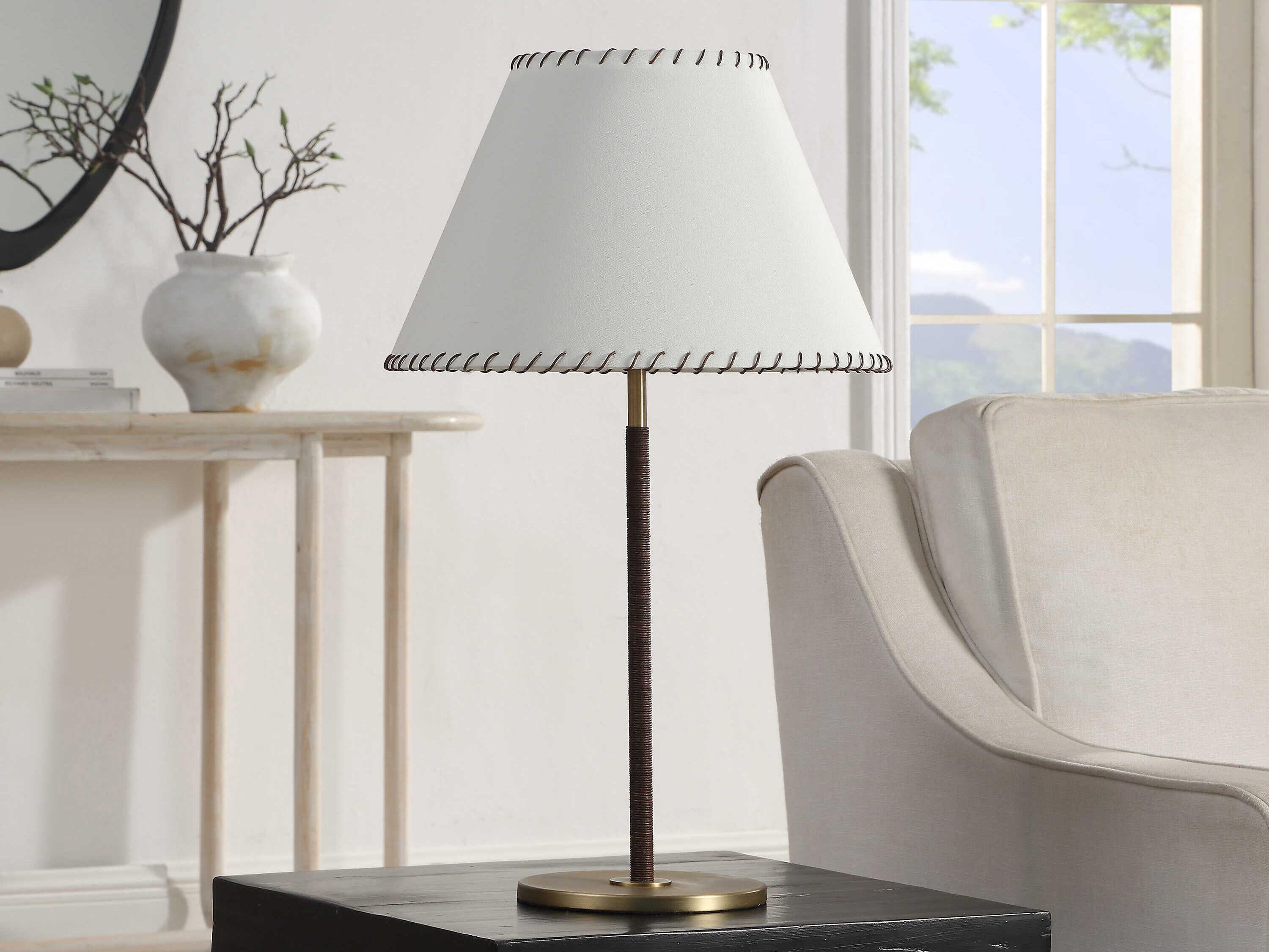 Renwil Camelia Plated Yellow Gold Buffet Lamp