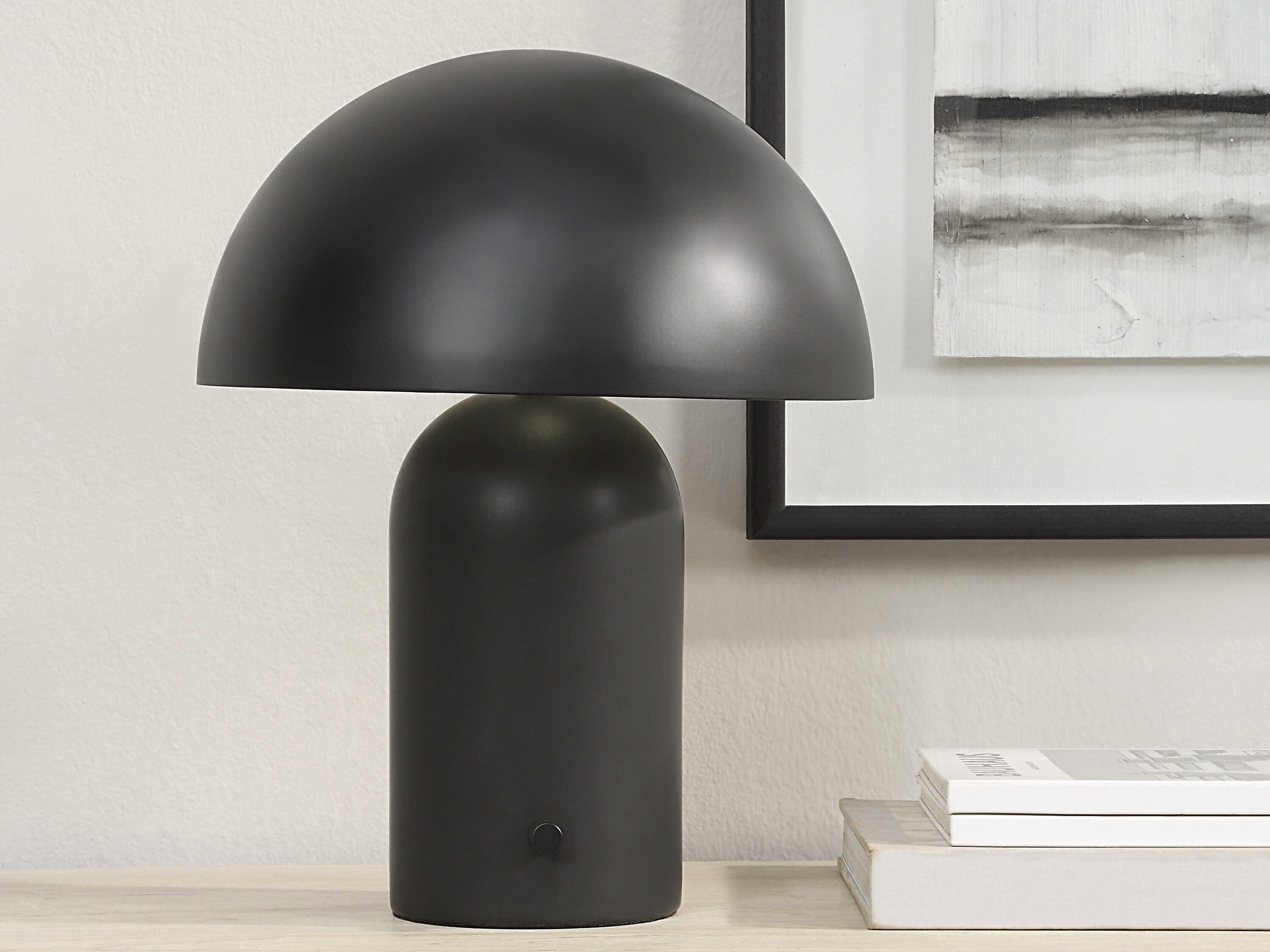 Renwil Sombra Matte Black Table Lamp