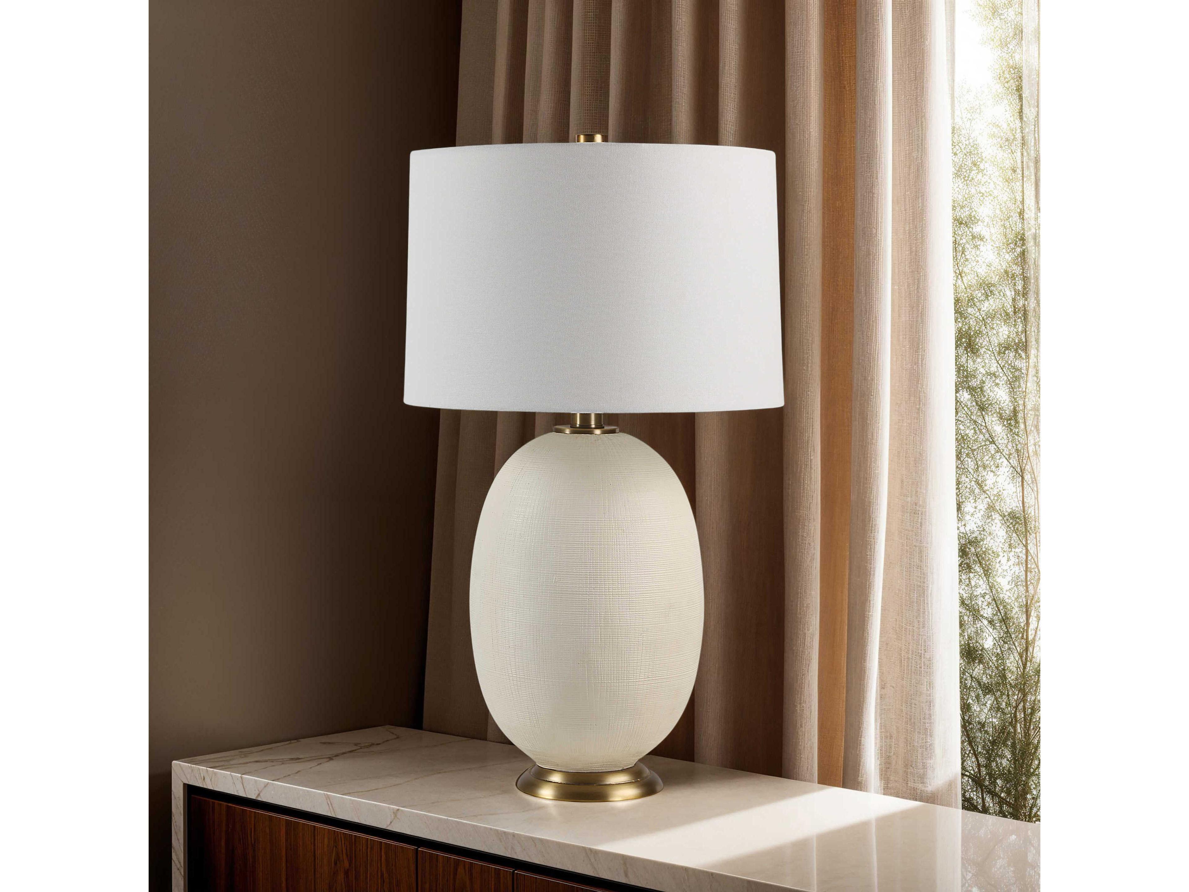 Renwil Cartagena Painted White Buffet Lamp