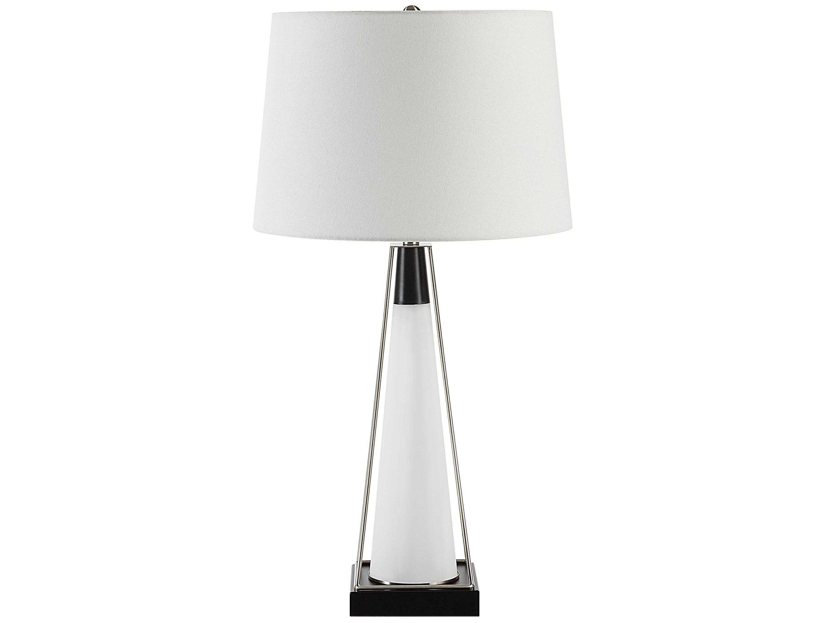 Renwil Navagio Powder Coated Frosted White Buffet Lamp