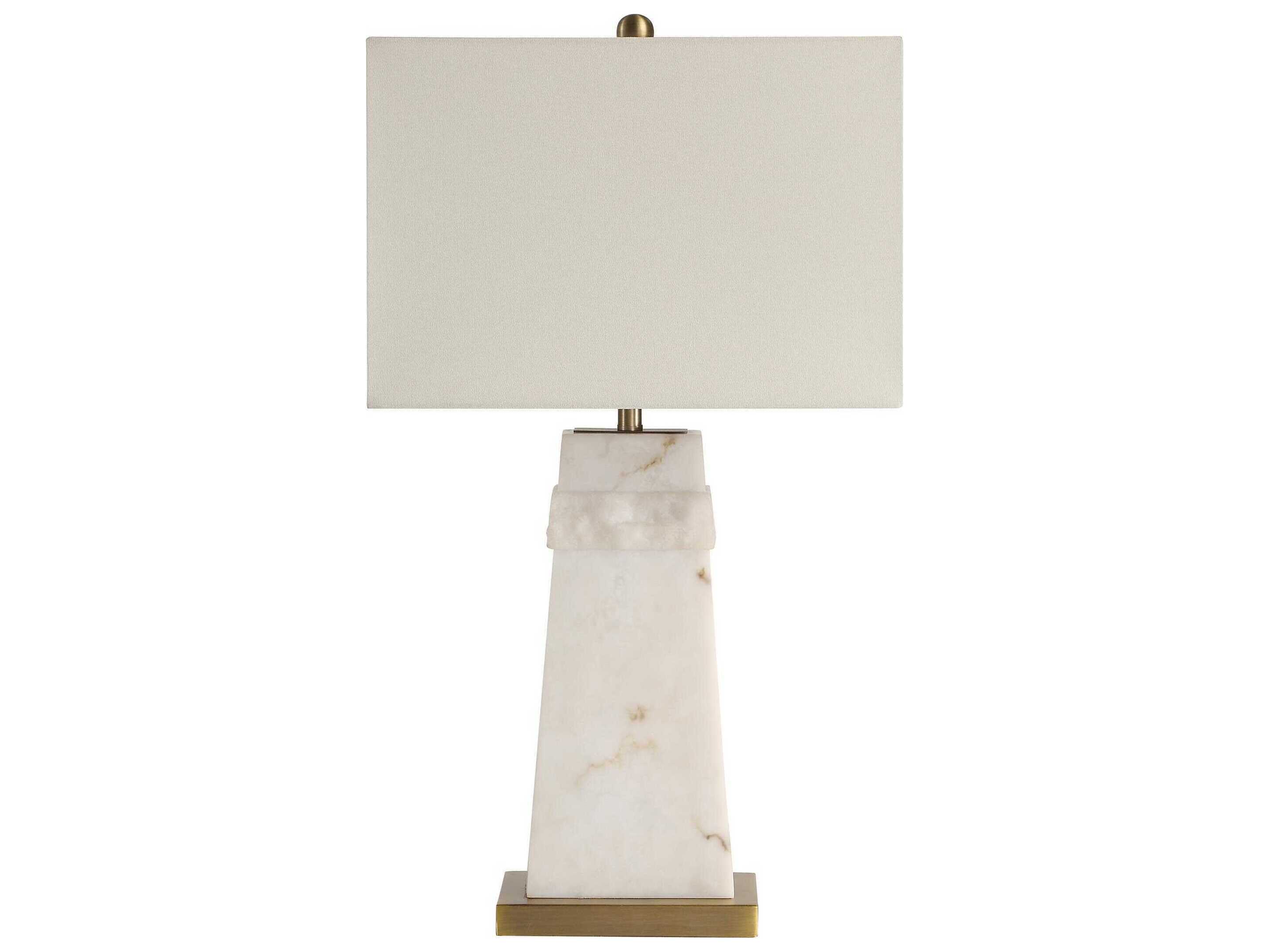 Renwil Nisrine Ivory Linen Gold Buffet Lamp