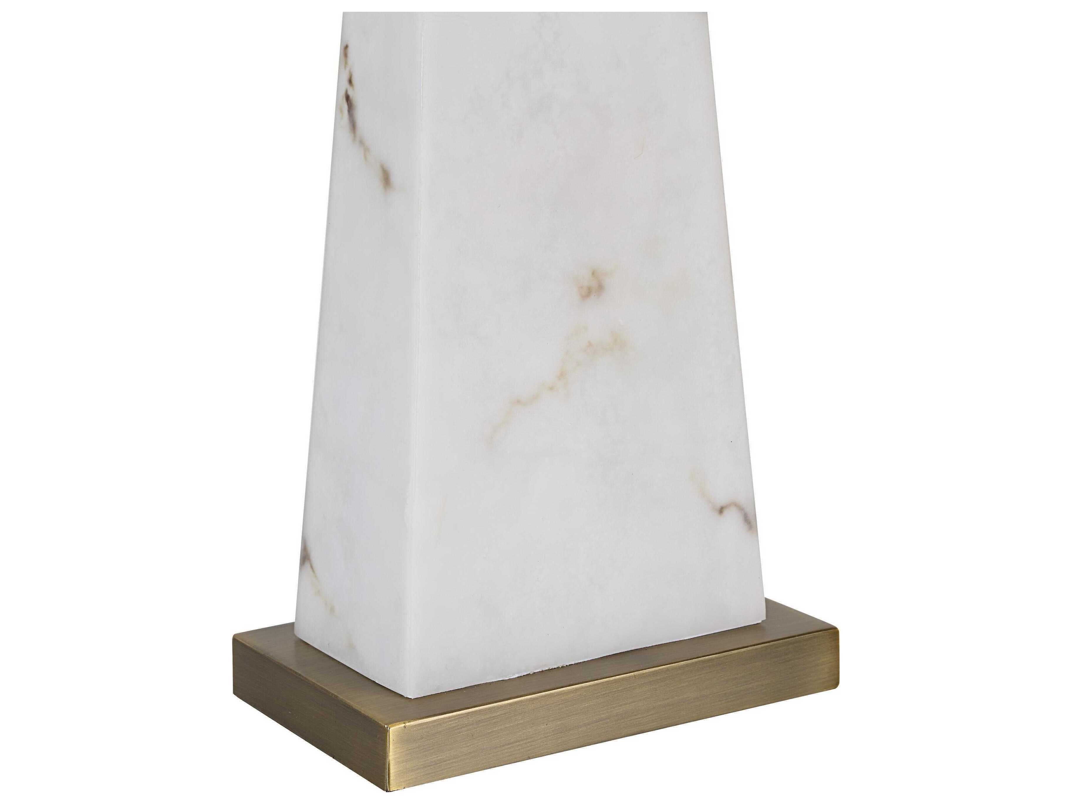 Renwil Nisrine Ivory Linen Gold Buffet Lamp