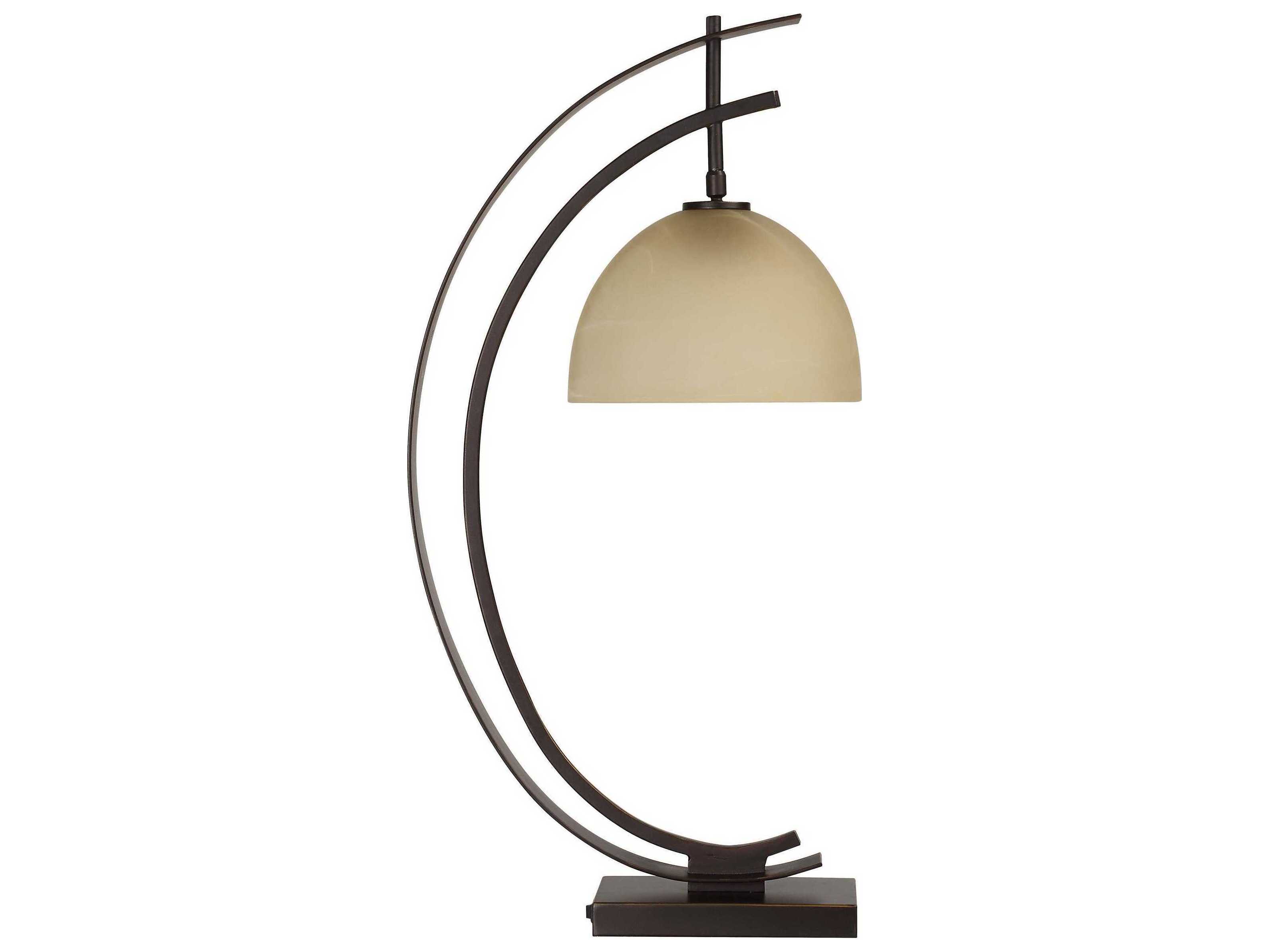 Renwil Pervinca Painted Bronze Champagne Glass Desk Lamp