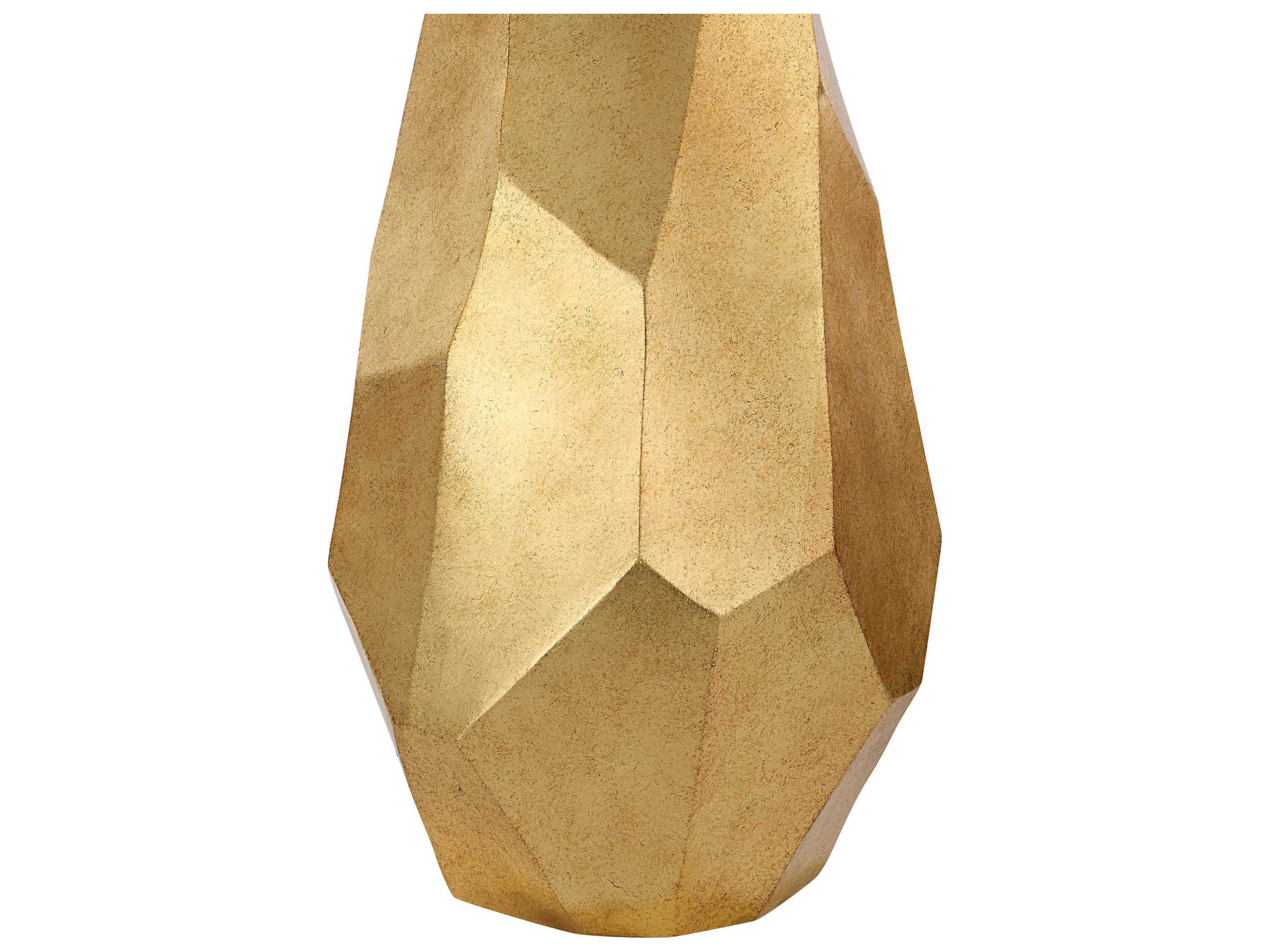 Renwil Sanae Leaf Gold Ivory Linen Buffet Lamp