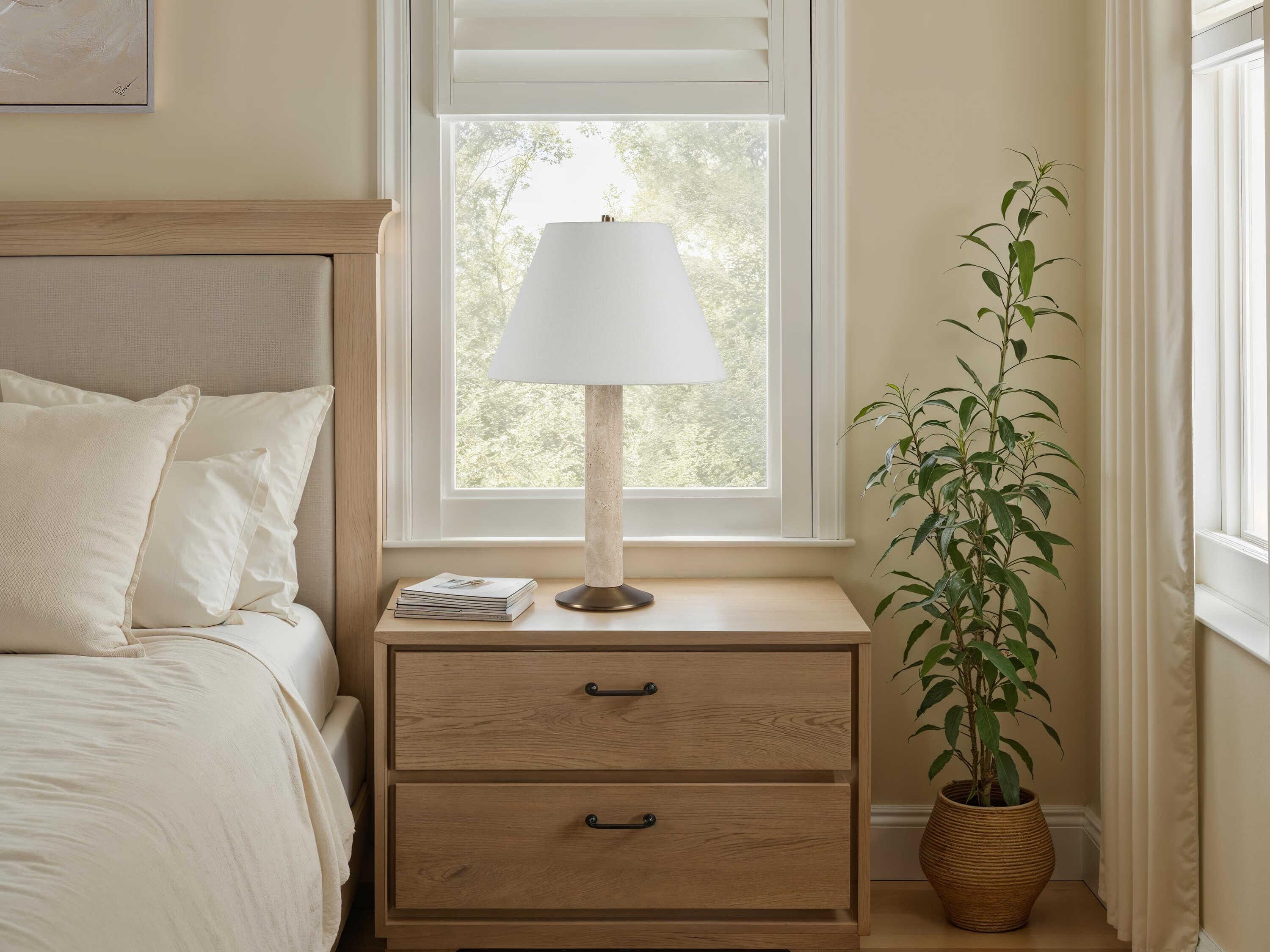 Renwil Tamara Beige Off White Buffet Lamp