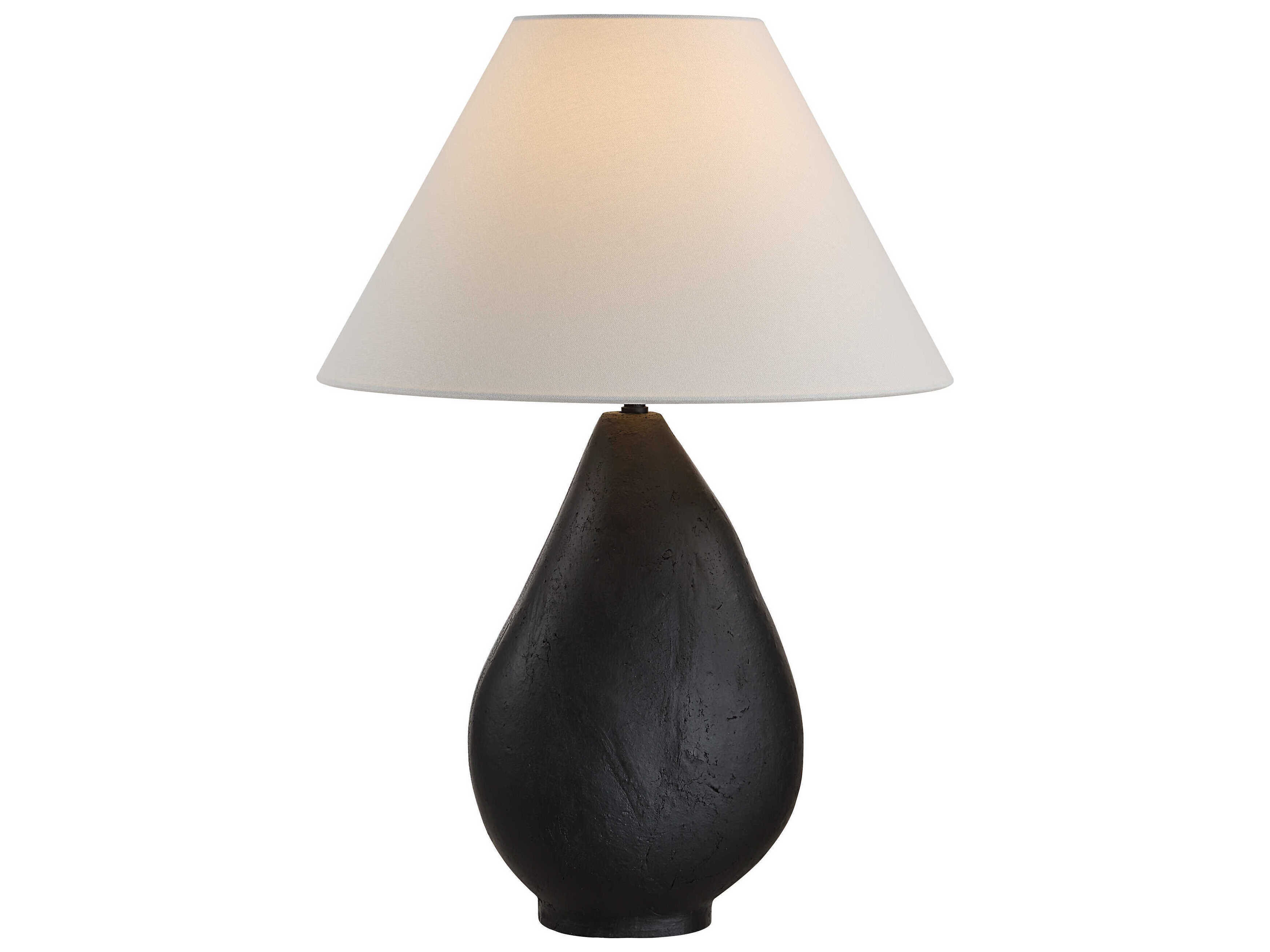 Renwil Sotiria Texture Matte Black Buffet Lamp