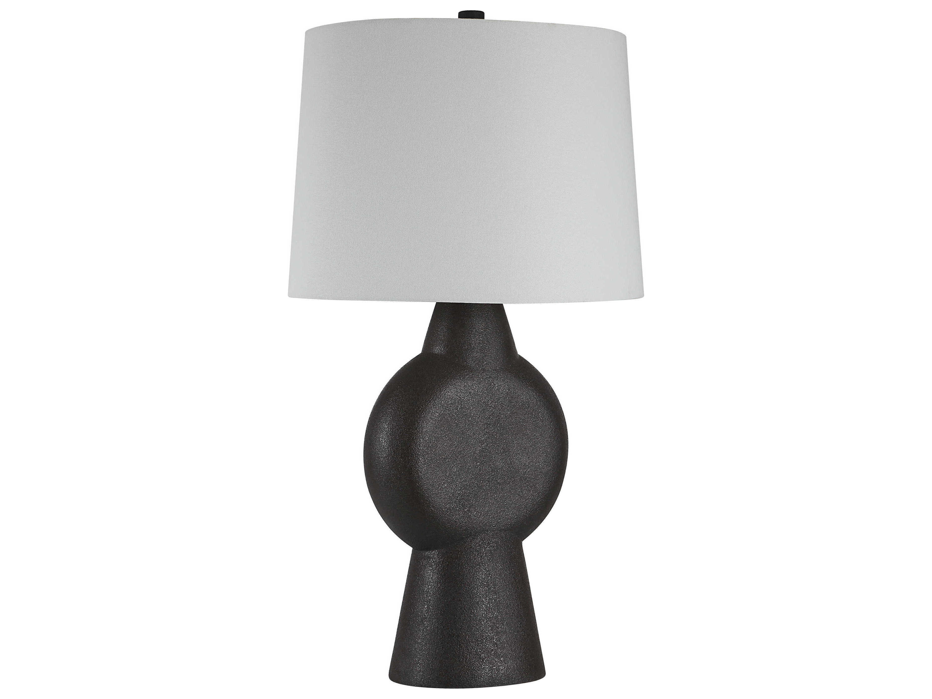 Renwil Fierra Stone Black Buffet Lamp