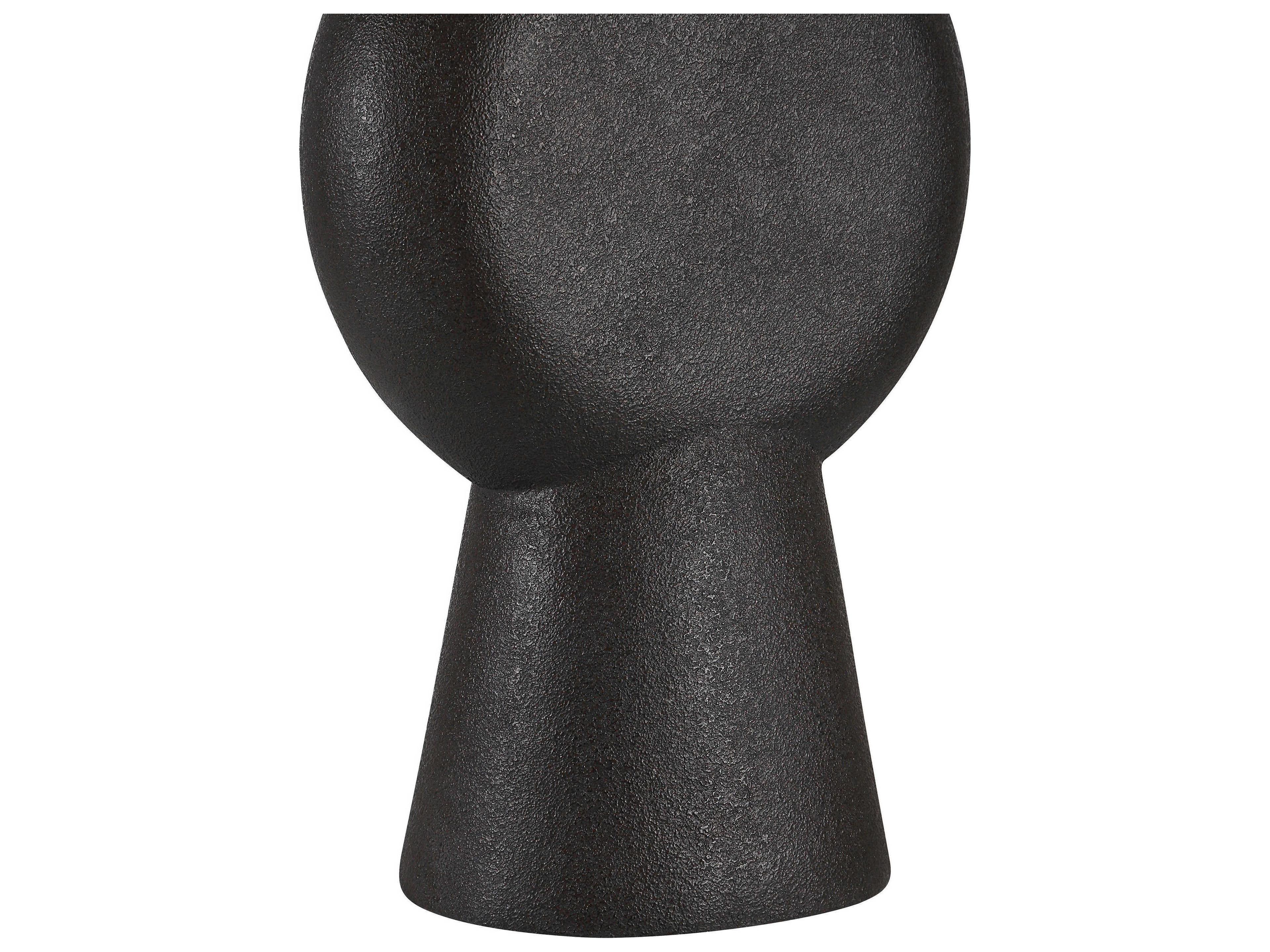 Renwil Fierra Stone Black Buffet Lamp