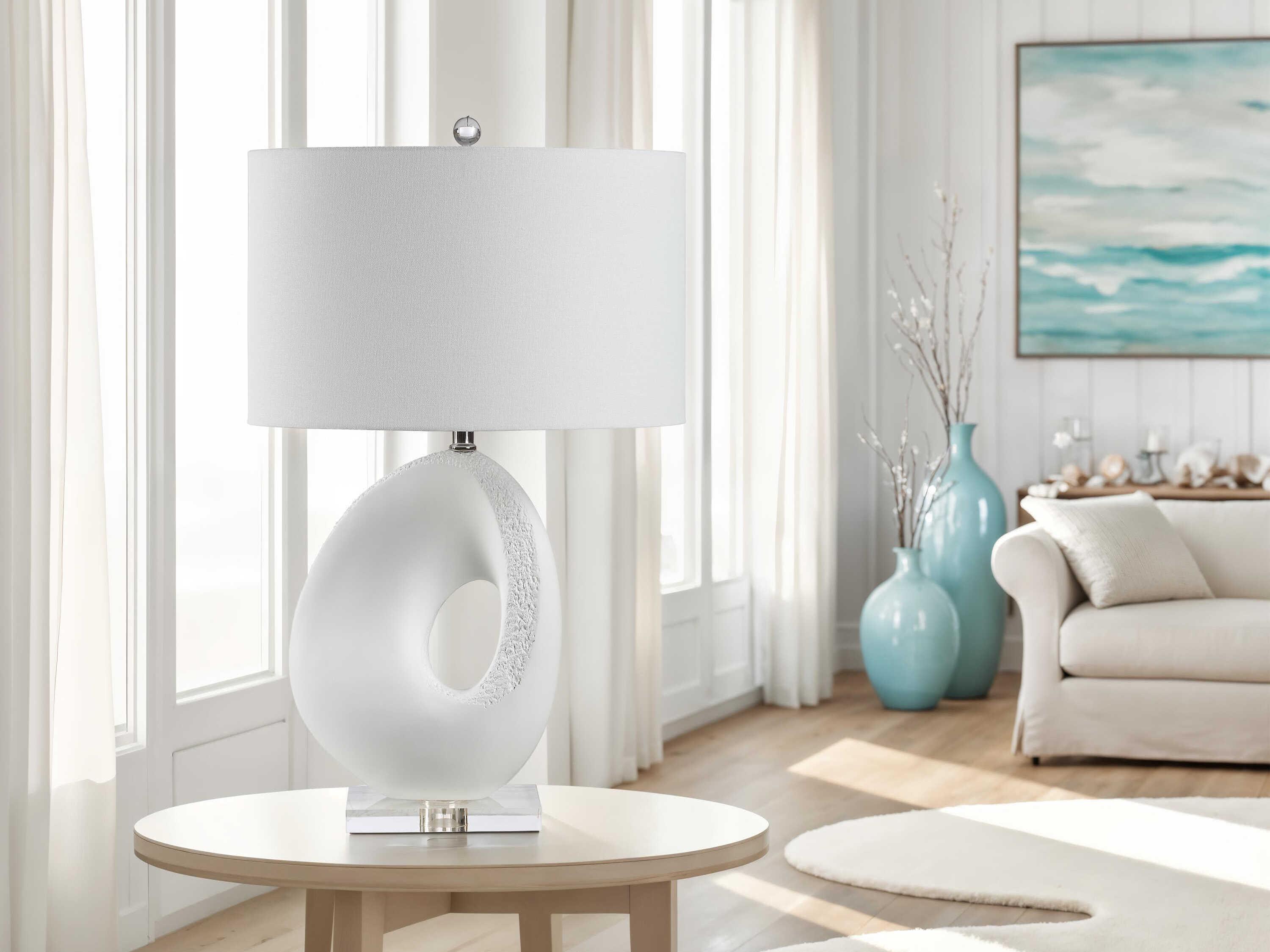 Renwil Opalis White Buffet Lamp