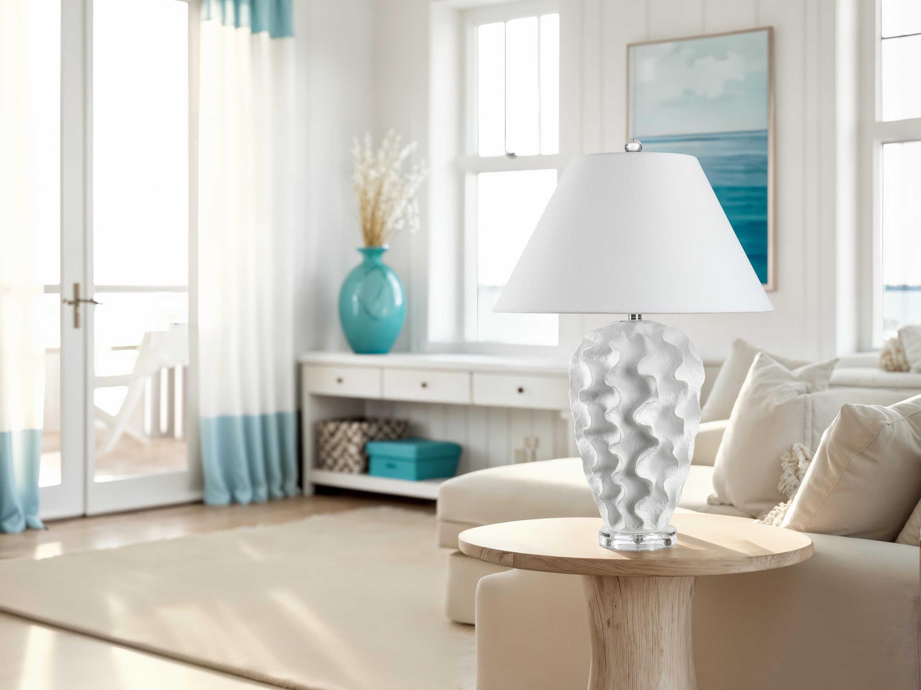 Renwil Floris White Buffet Lamp