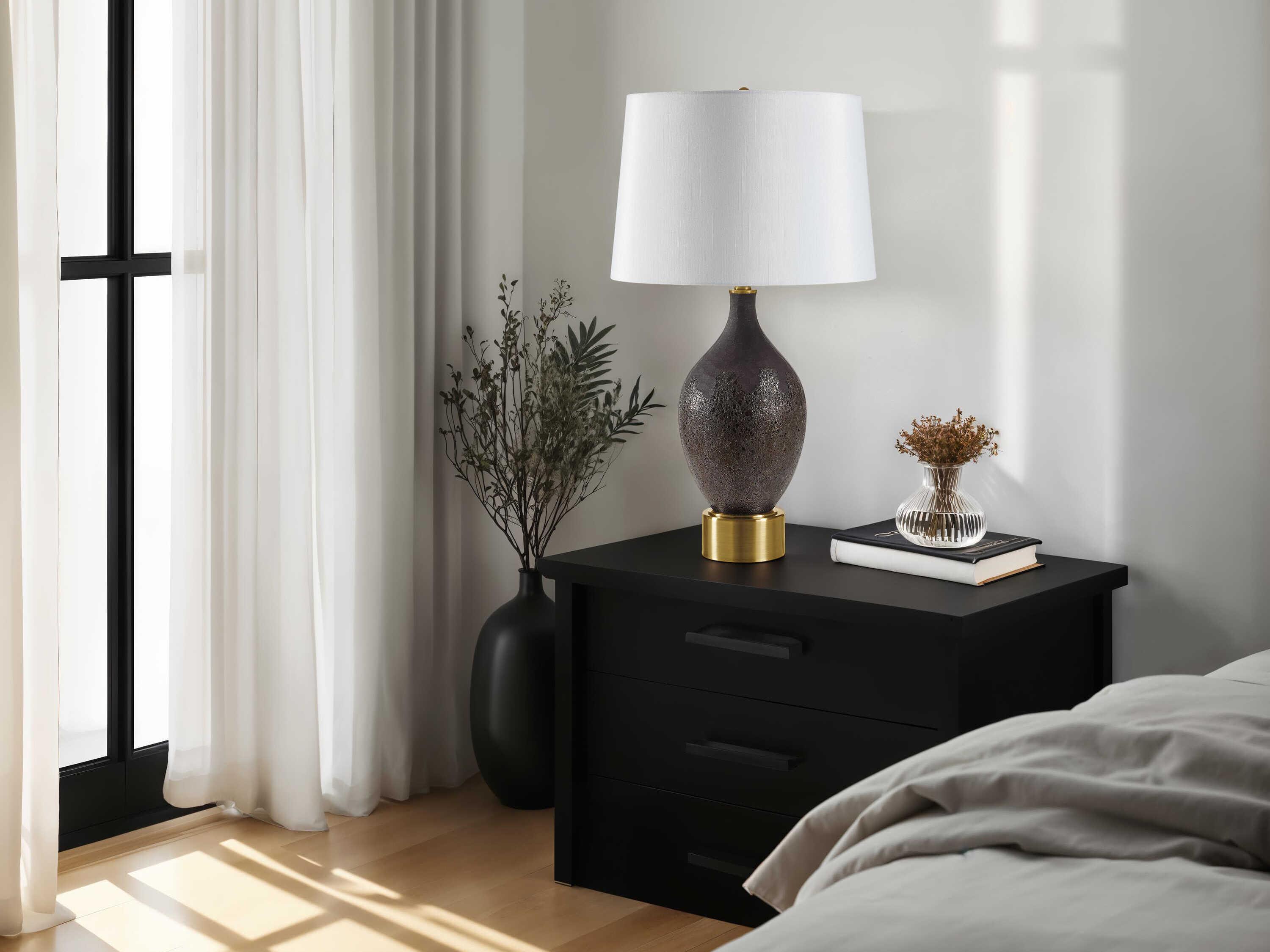 Renwil Weldon Brown Warm Brass Buffet Lamp