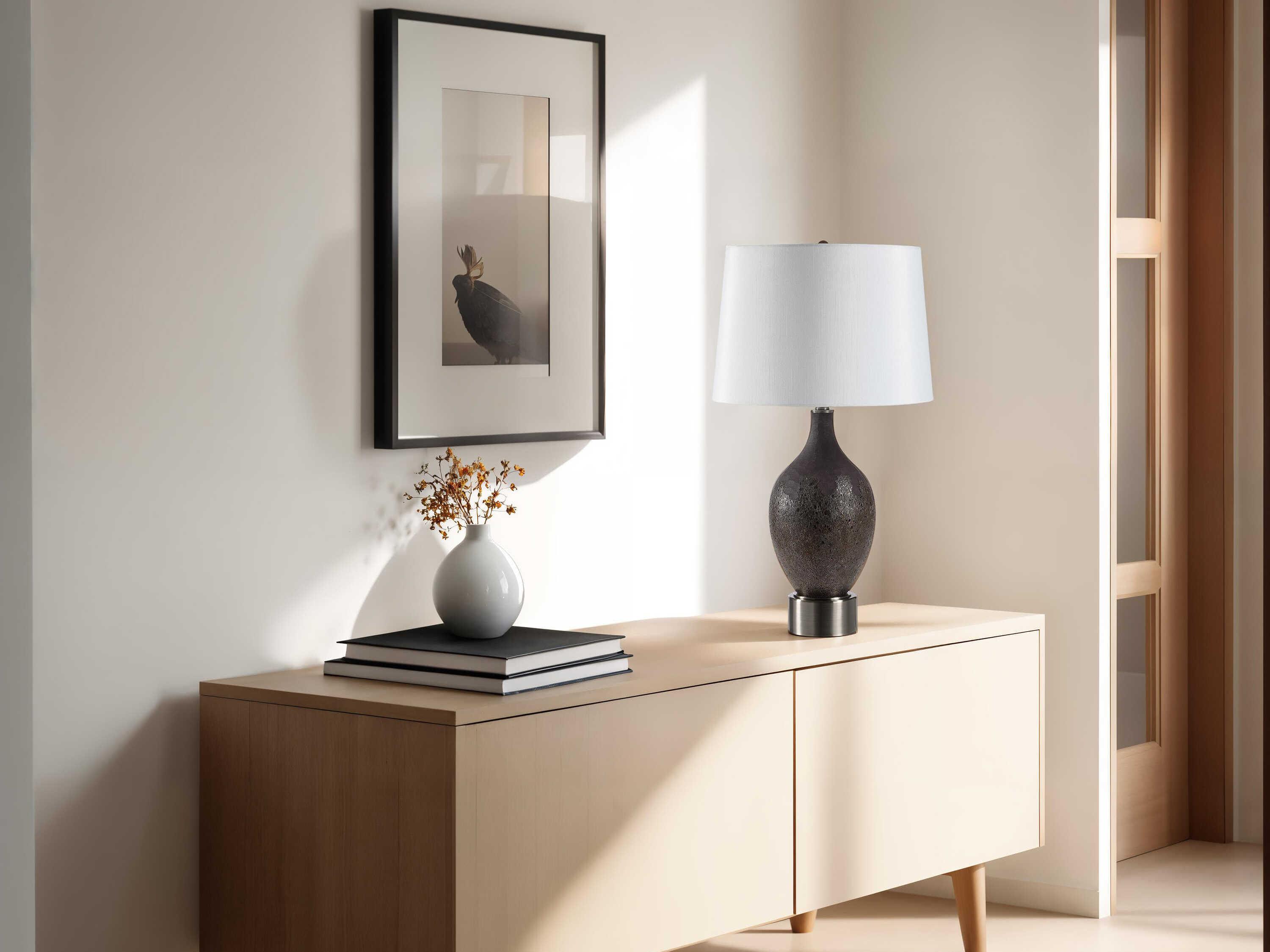 Renwil Napora Brown Pewter Buffet Lamp