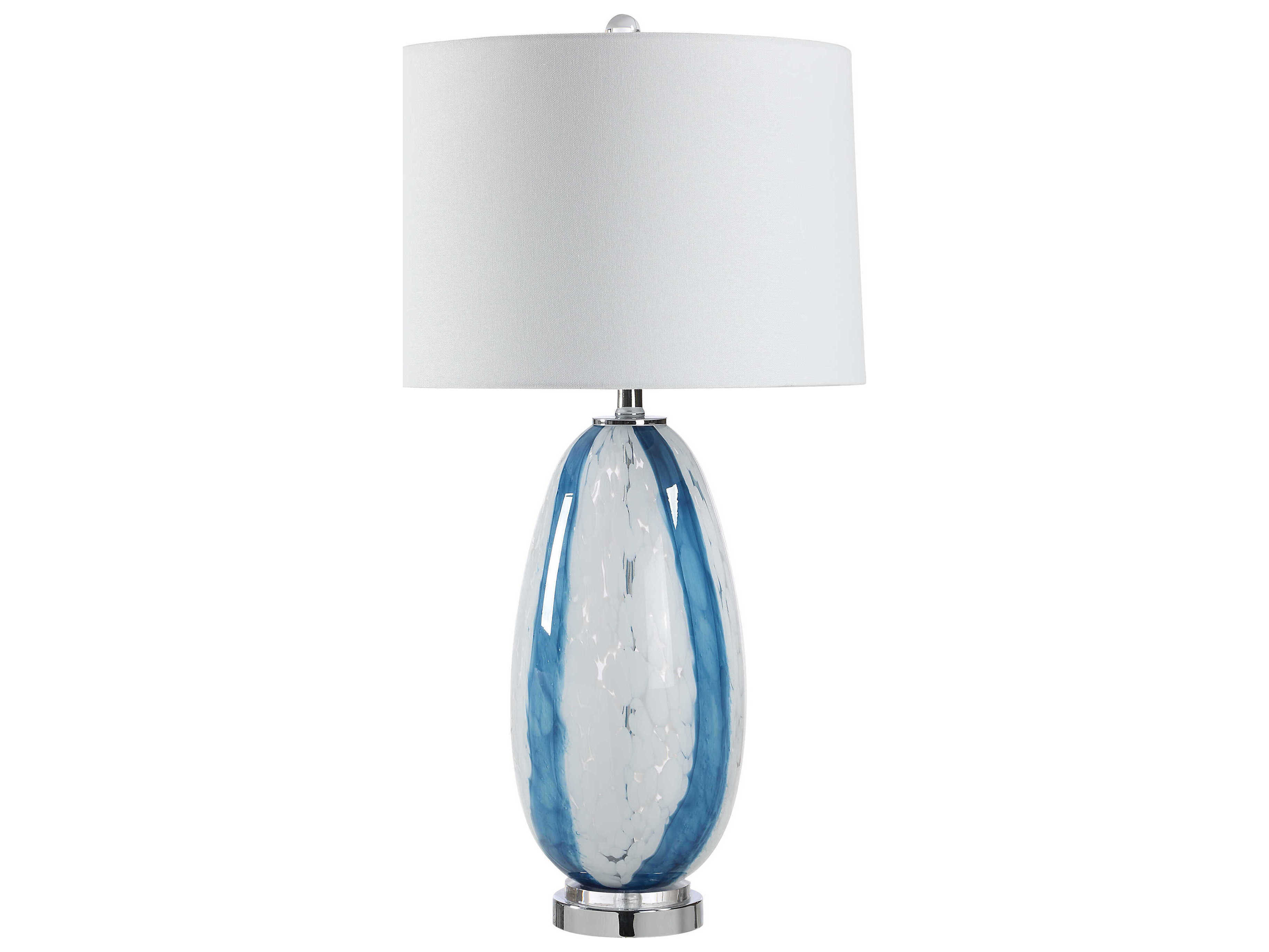 Renwil Solis Clear Blue Buffet Lamp