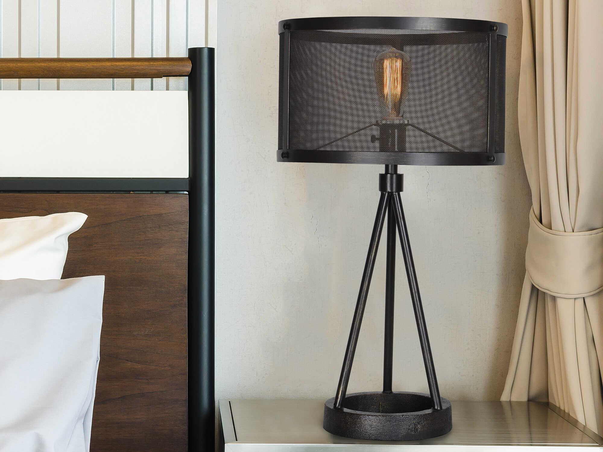 Renwil Livingstone Black Steel Table Lamp