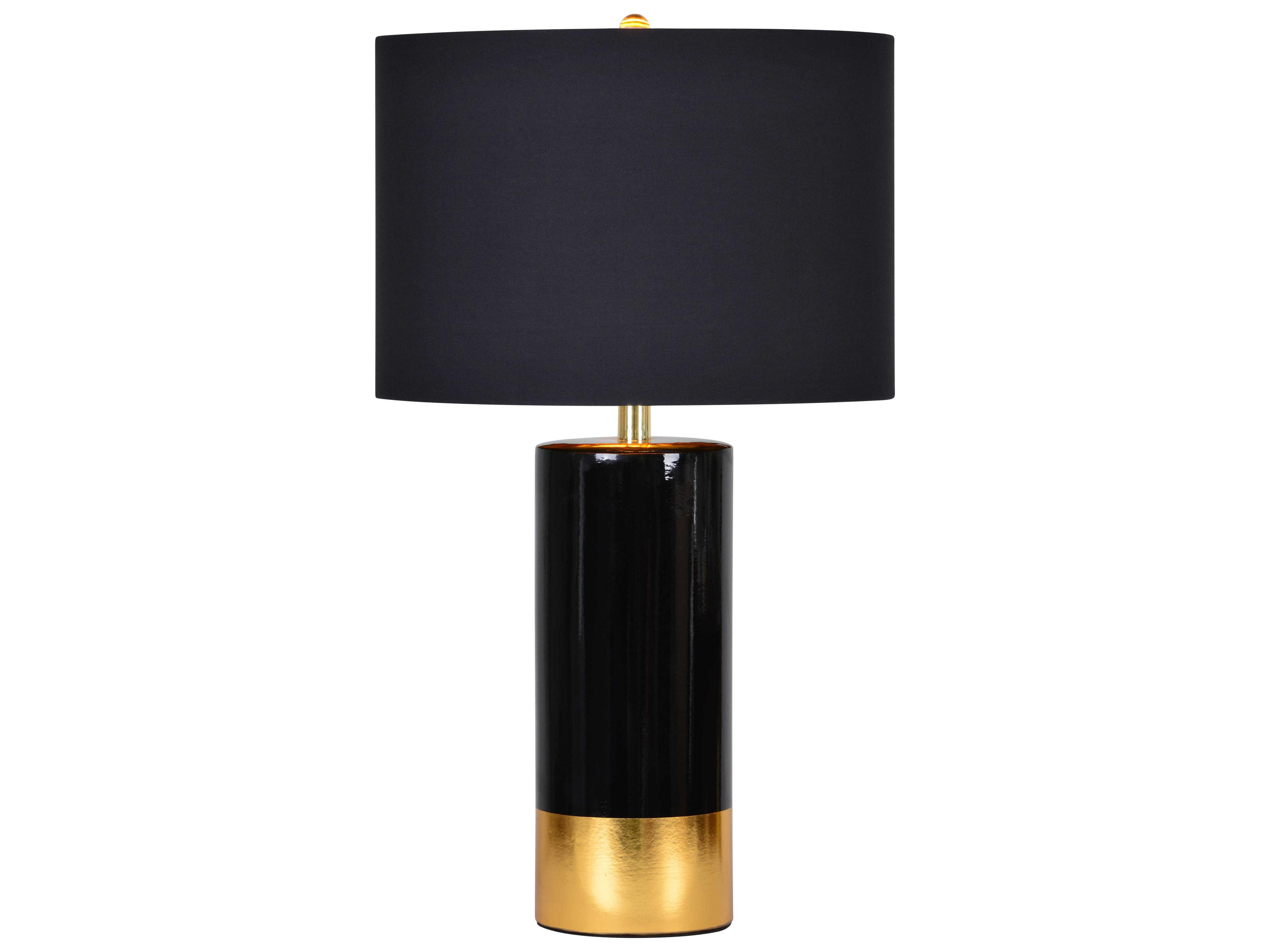 Renwil The Black Gold Cotton Buffet Lamp