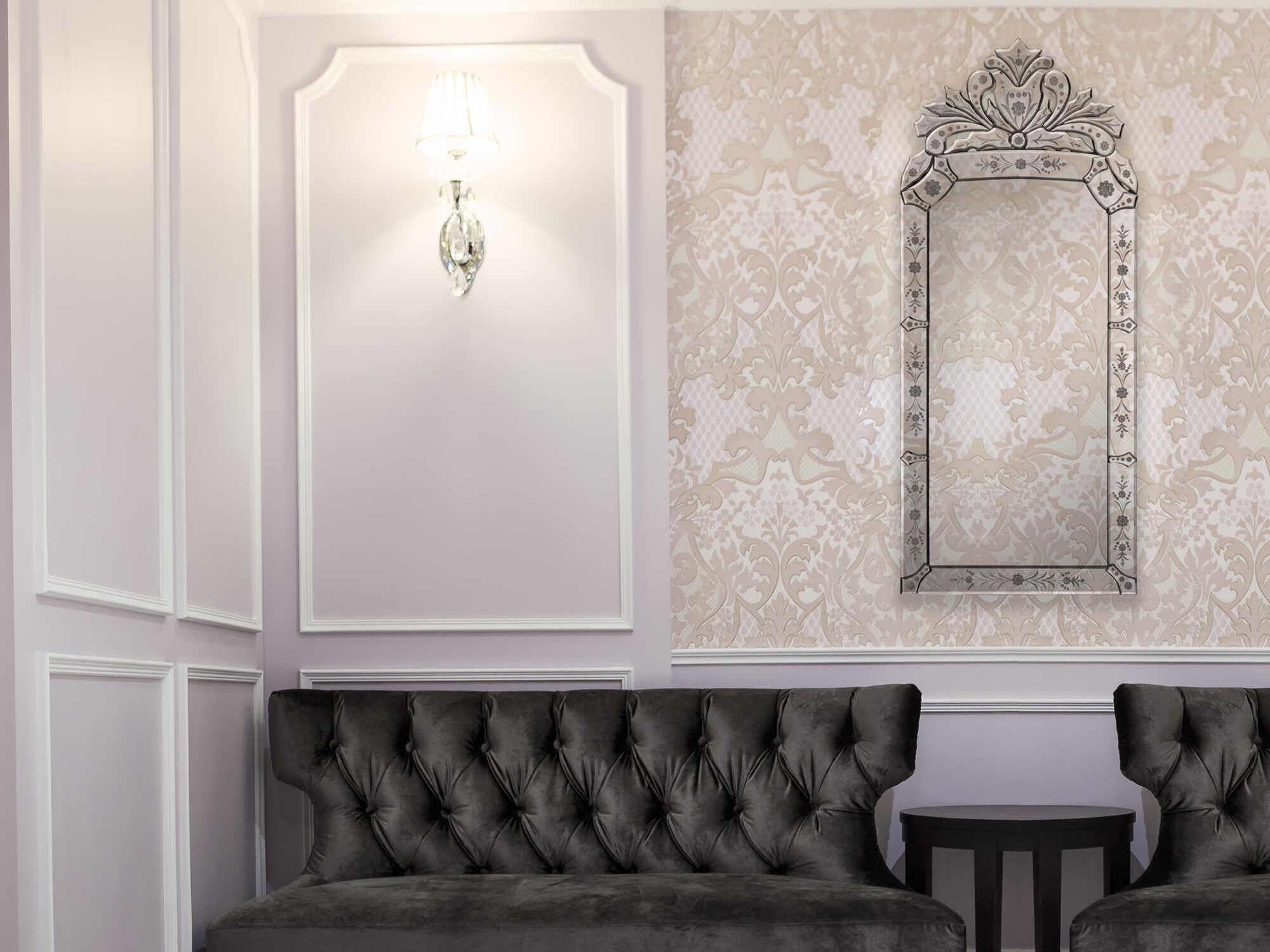 Renwil Venetian Etched Rectangular Wall Mirror