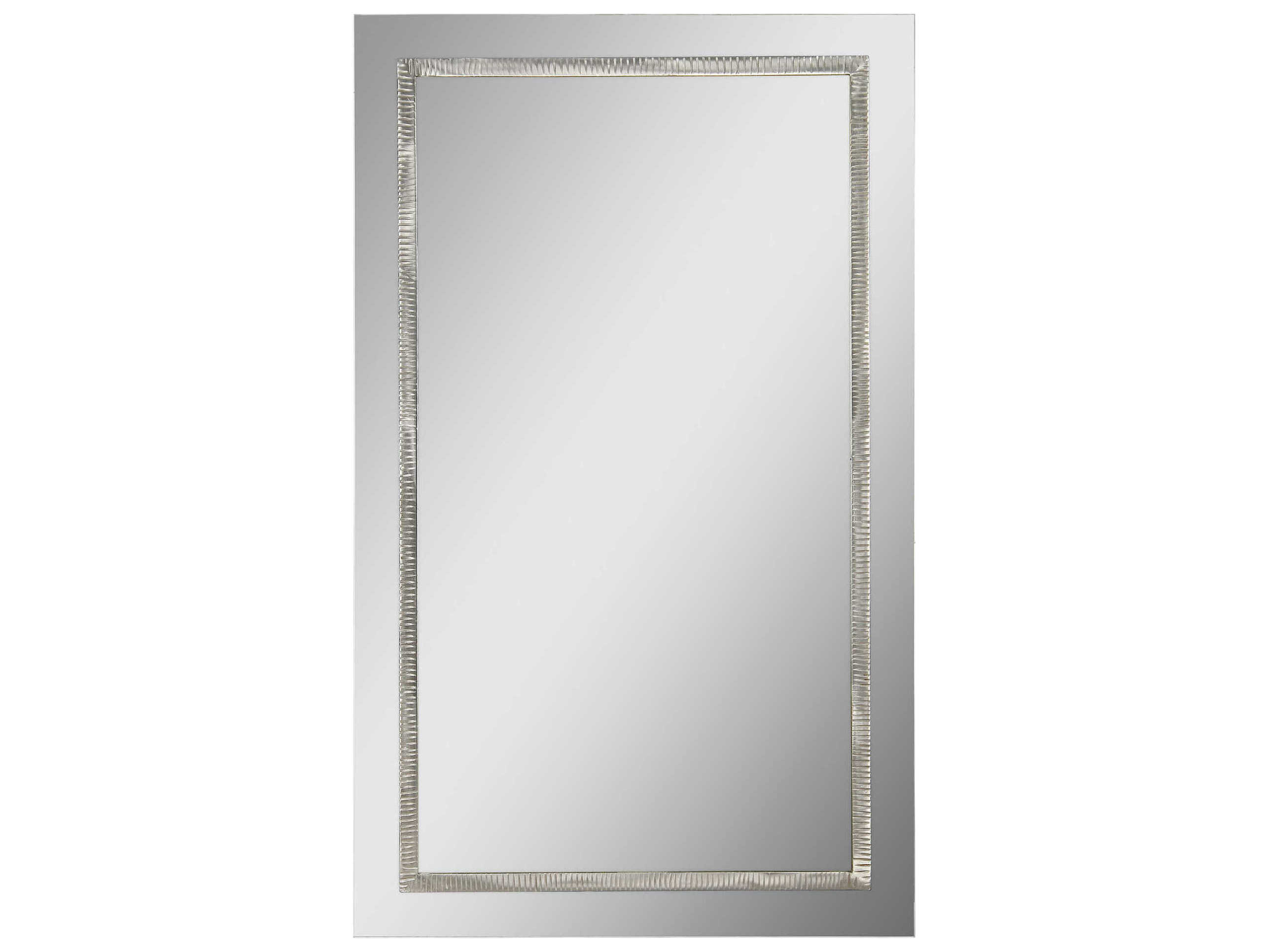 Renwil Stanton Satin Nickel Rectangular Wall Mirror